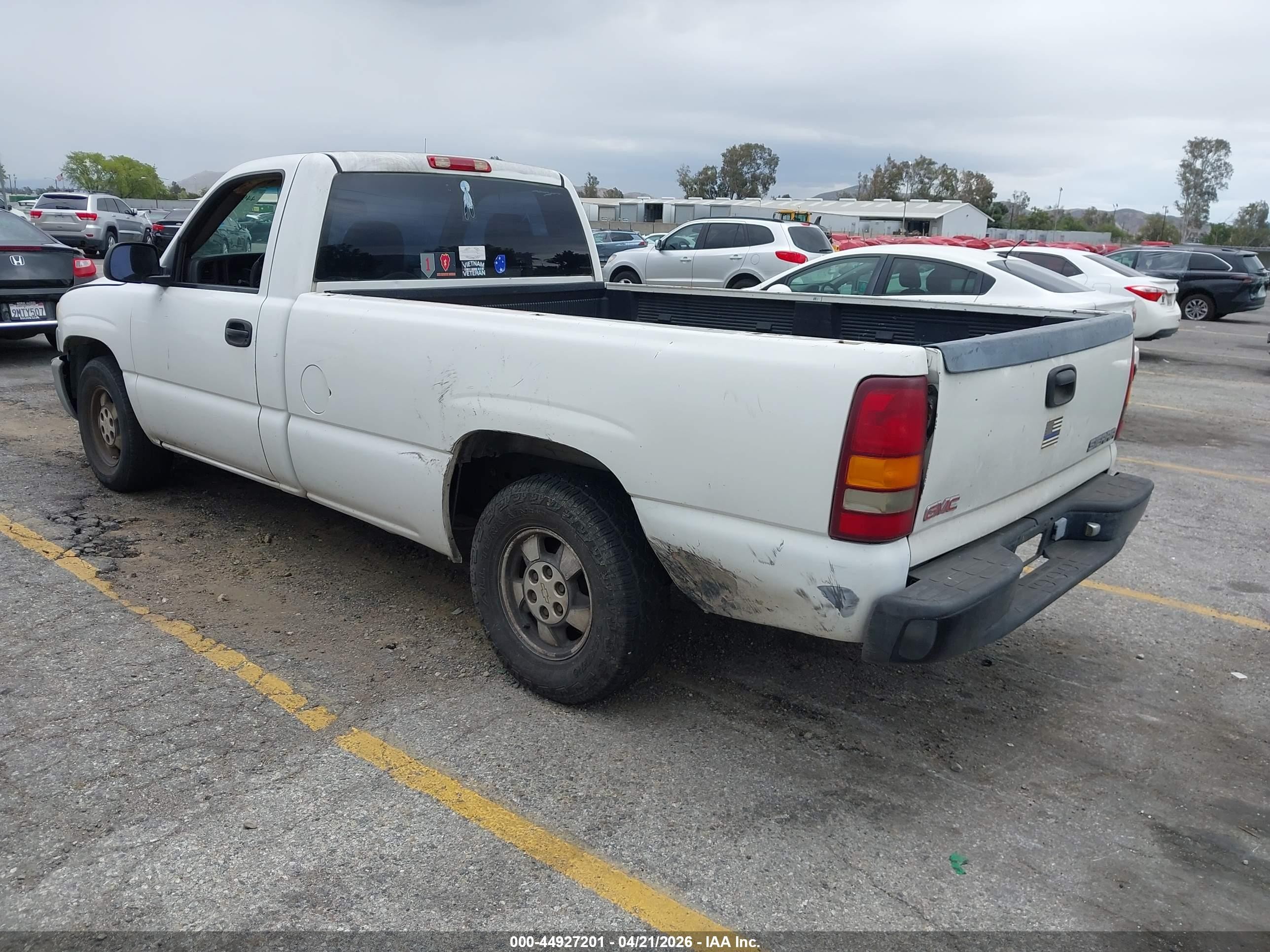 2003 Gmc Sierra 1500 Work Truck White vin: 1GTEC14X83Z231173