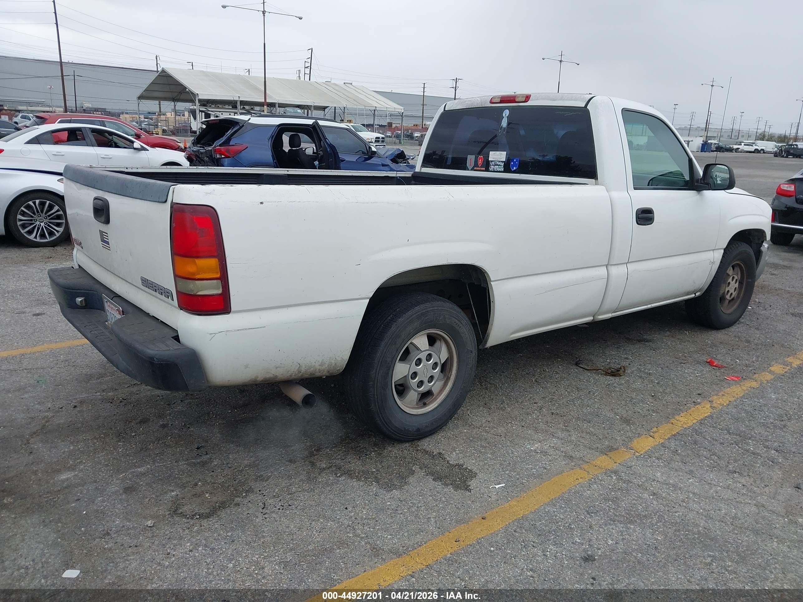2003 Gmc Sierra 1500 Work Truck White vin: 1GTEC14X83Z231173