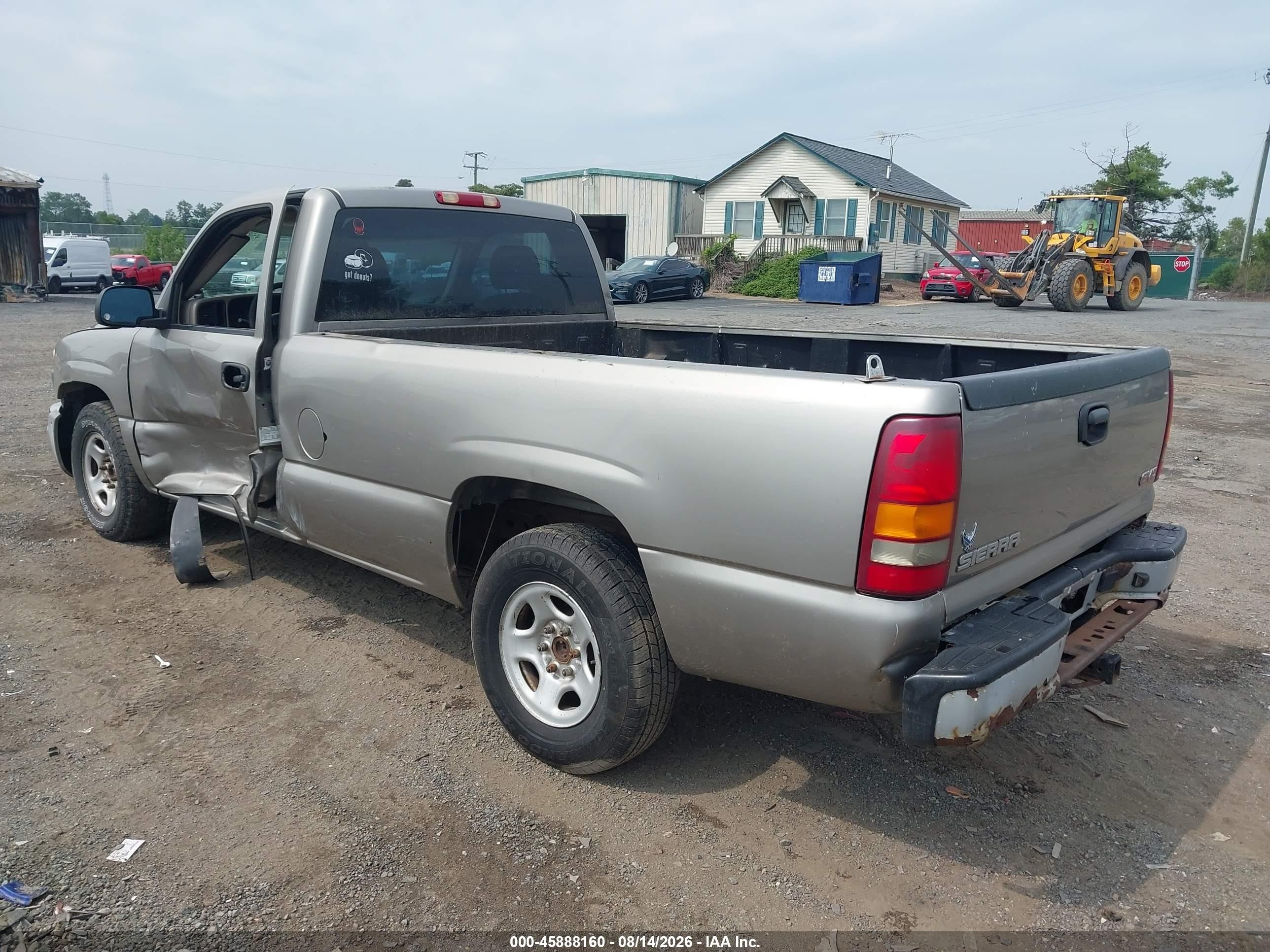 2003 Gmc Sierra 1500 Work Truck Gray vin: 1GTEC14X83Z265033