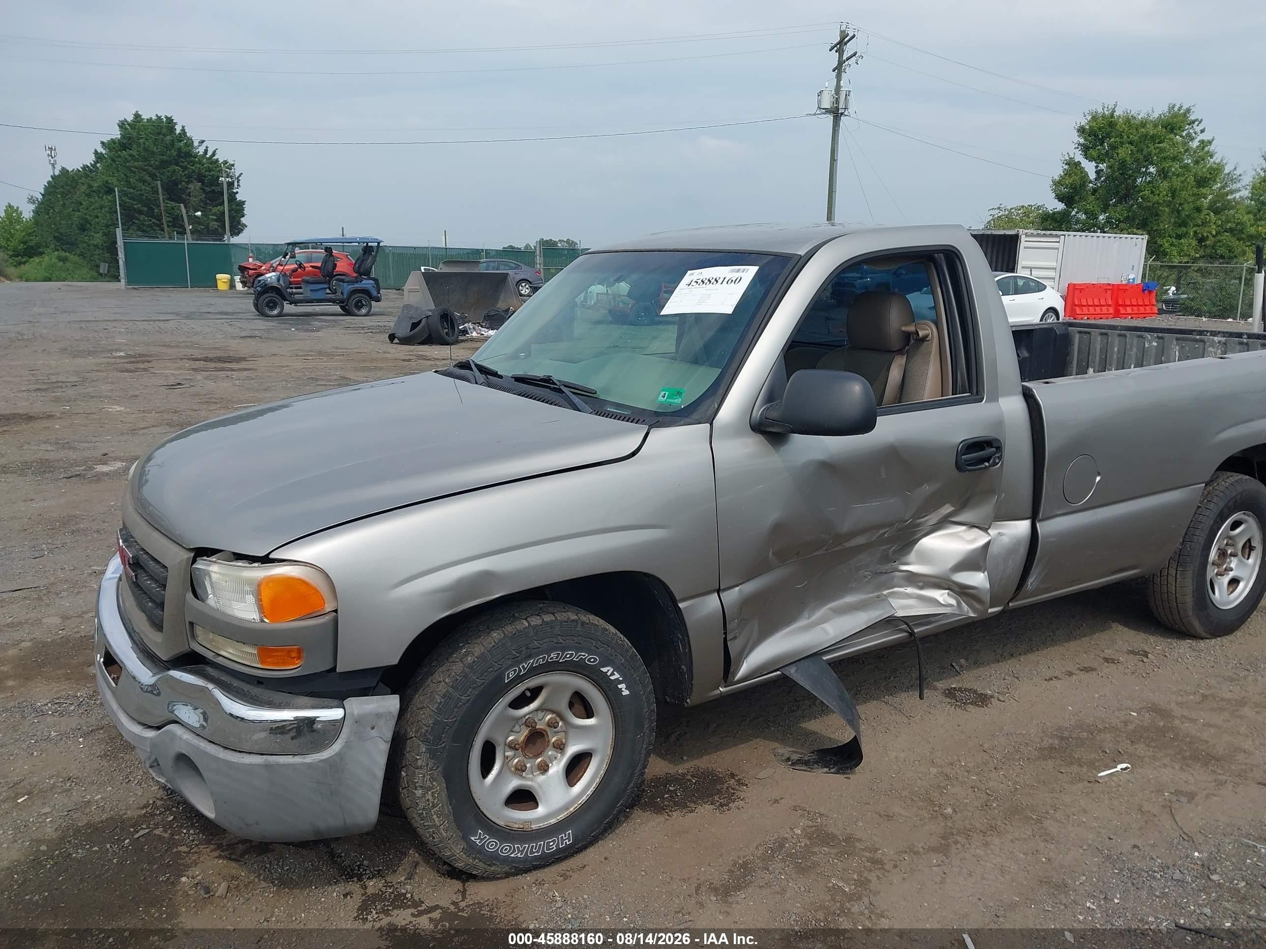 2003 Gmc Sierra 1500 Work Truck Gray vin: 1GTEC14X83Z265033