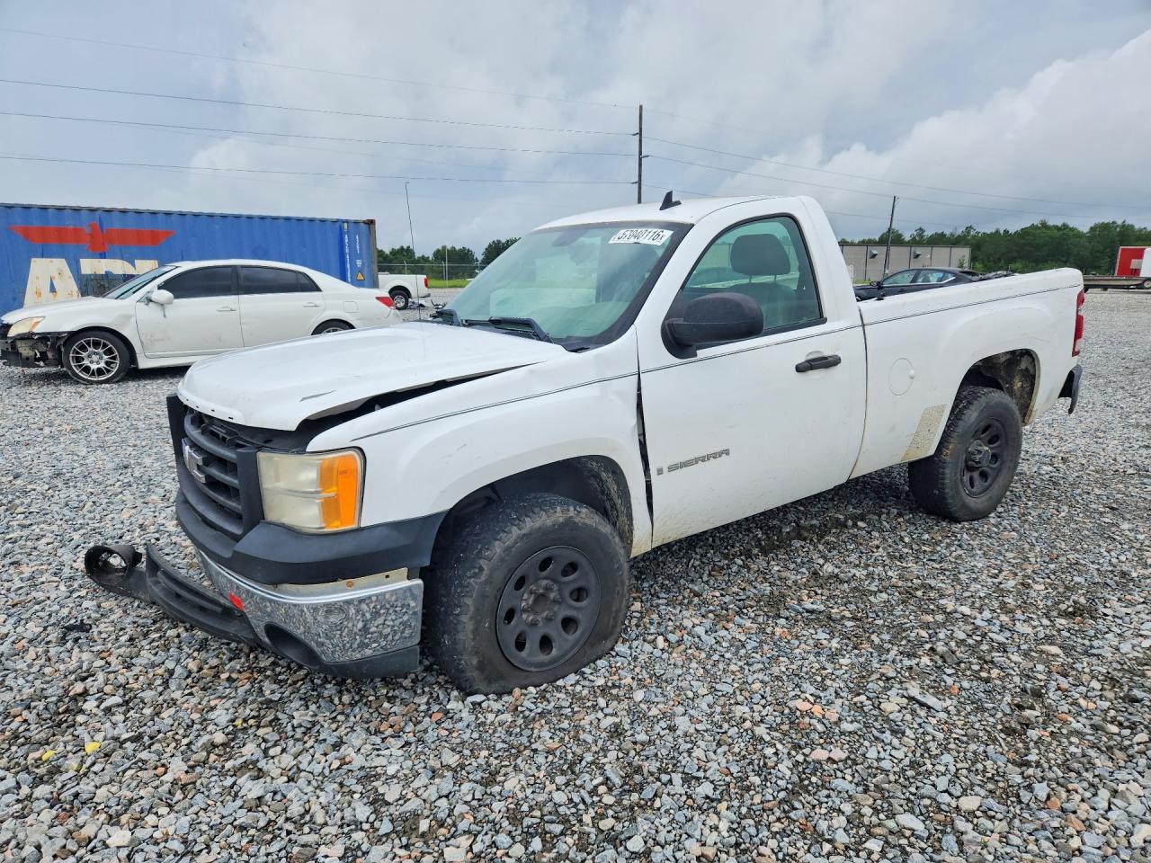 2008 Gmc Sierra C1500 White vin: 1GTEC14X88Z103944