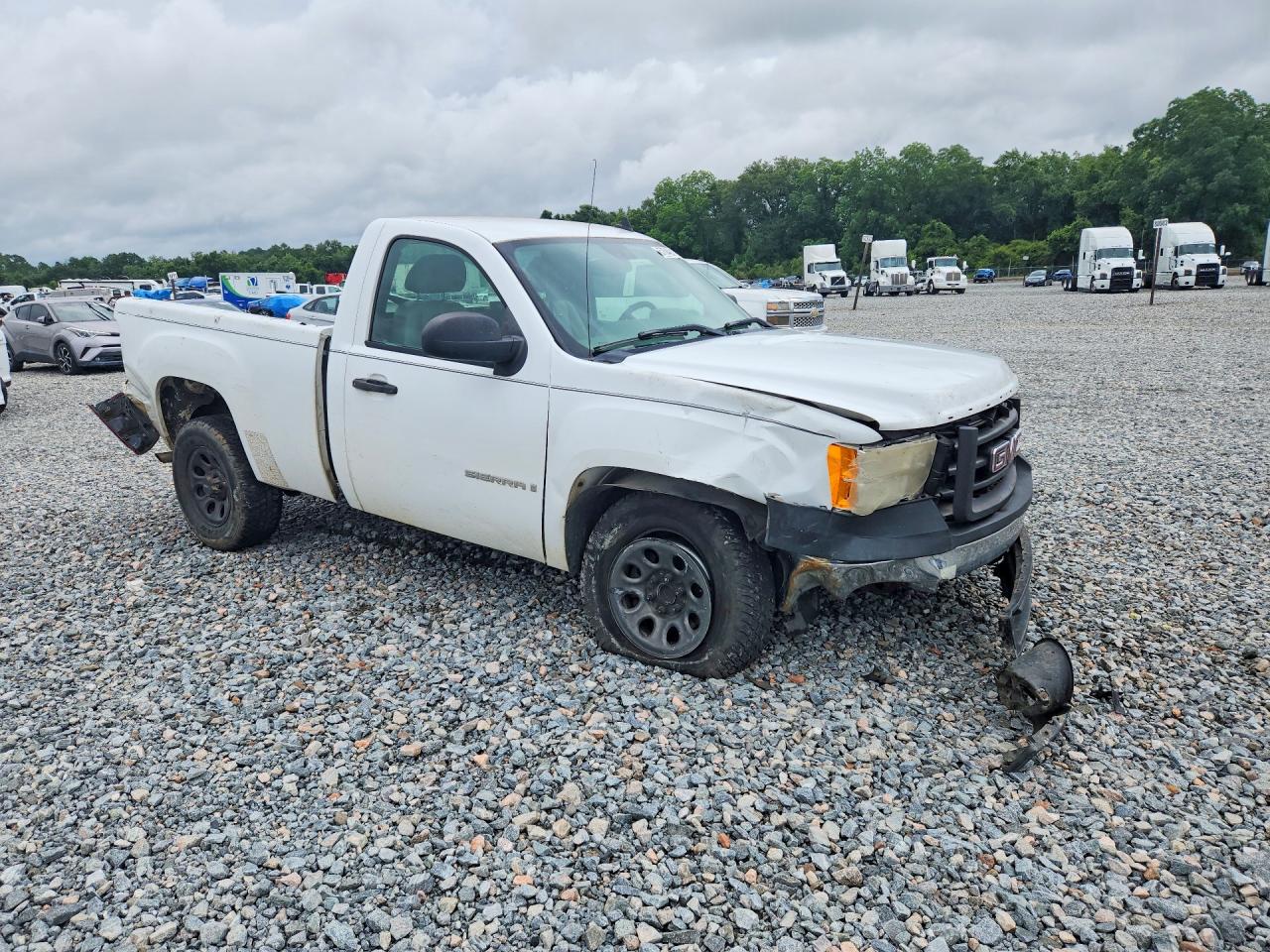 2008 Gmc Sierra C1500 White vin: 1GTEC14X88Z103944