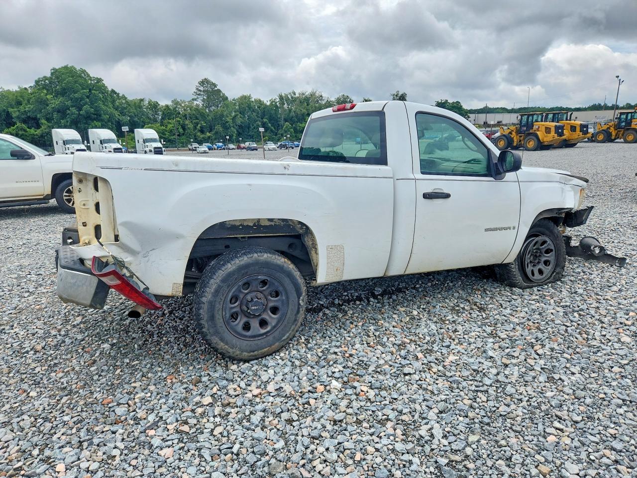 2008 Gmc Sierra C1500 White vin: 1GTEC14X88Z103944