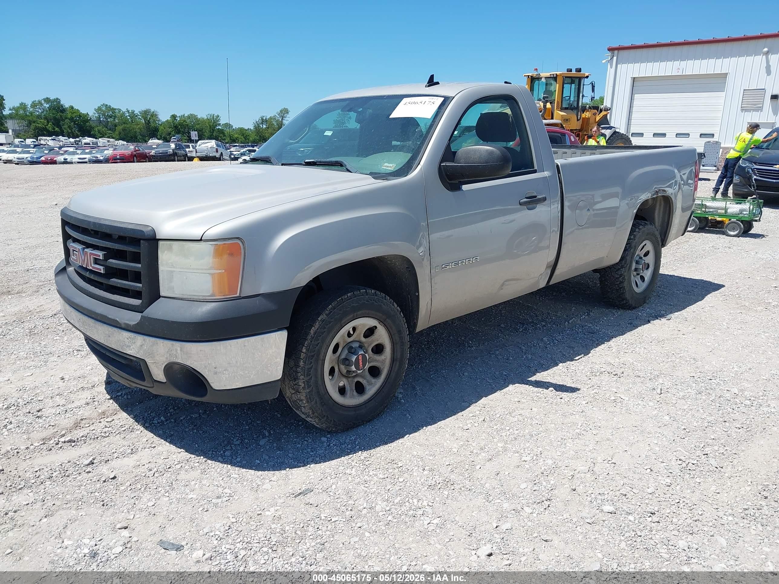 2008 Gmc Sierra 1500 Work Truck Silver vin: 1GTEC14X88Z246845
