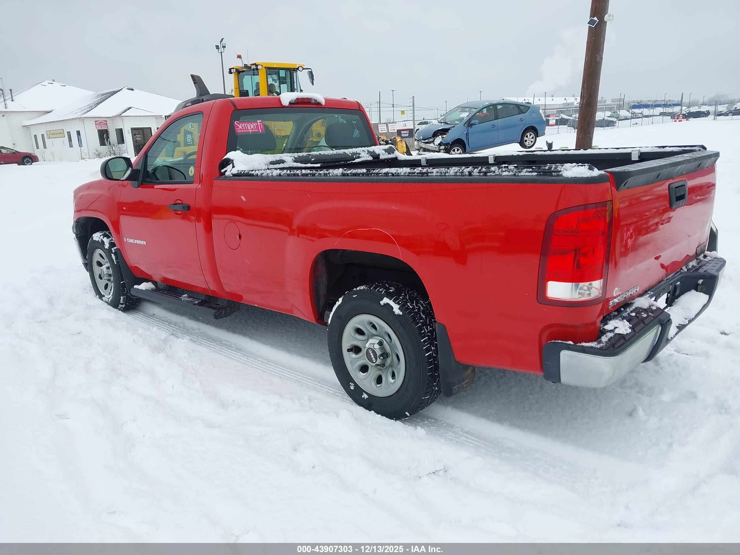 2008 Gmc Sierra 1500 Work Truck Red vin: 1GTEC14X88Z325545