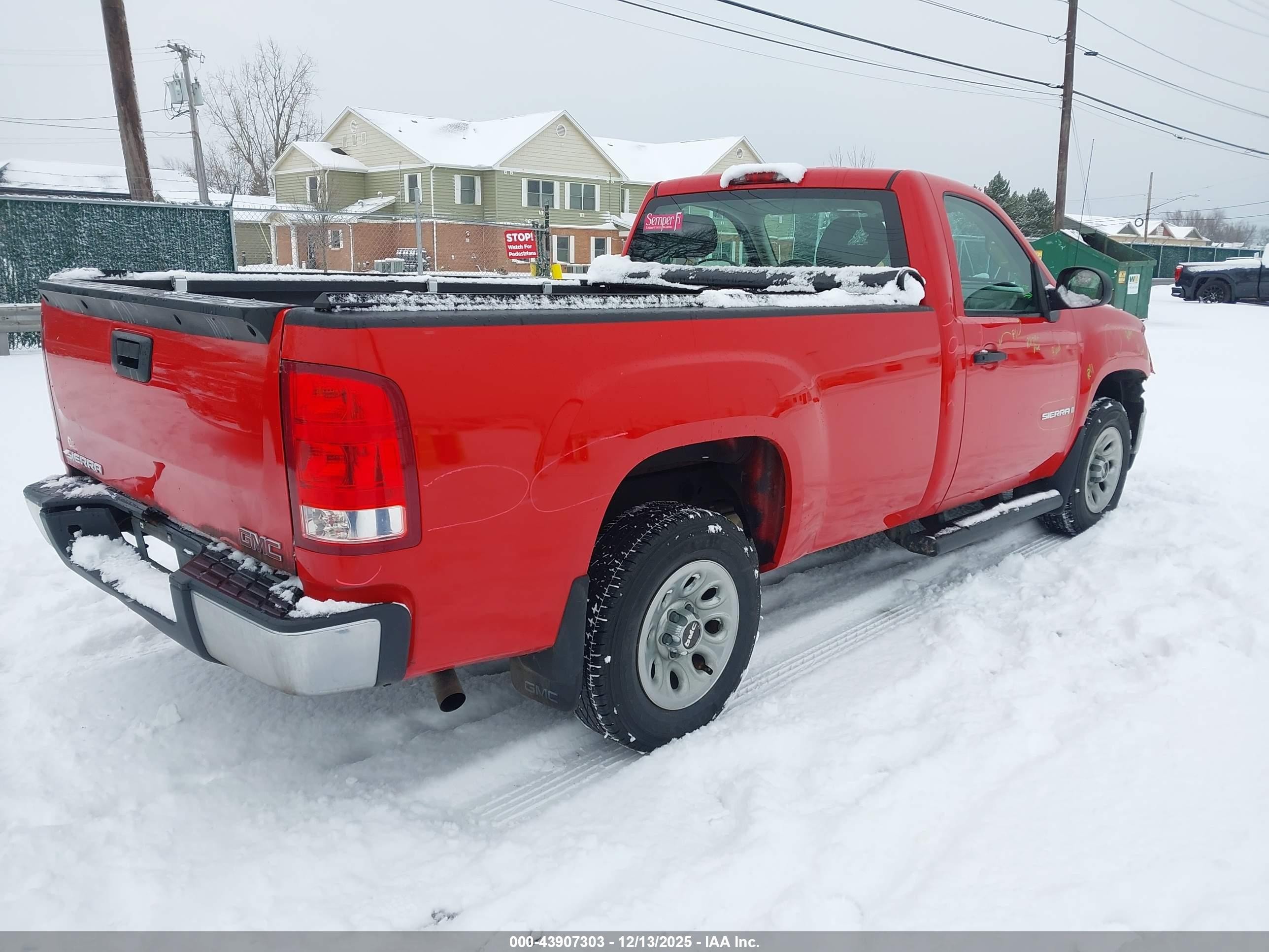 2008 Gmc Sierra 1500 Work Truck Red vin: 1GTEC14X88Z325545
