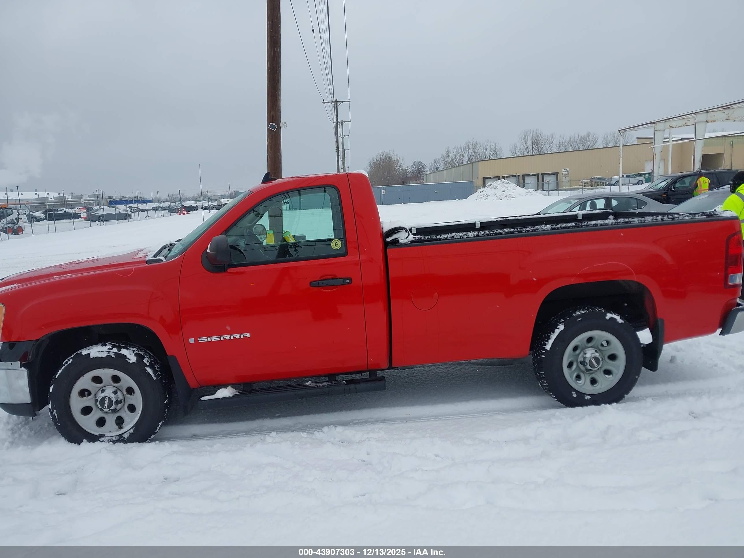 2008 Gmc Sierra 1500 Work Truck Red vin: 1GTEC14X88Z325545