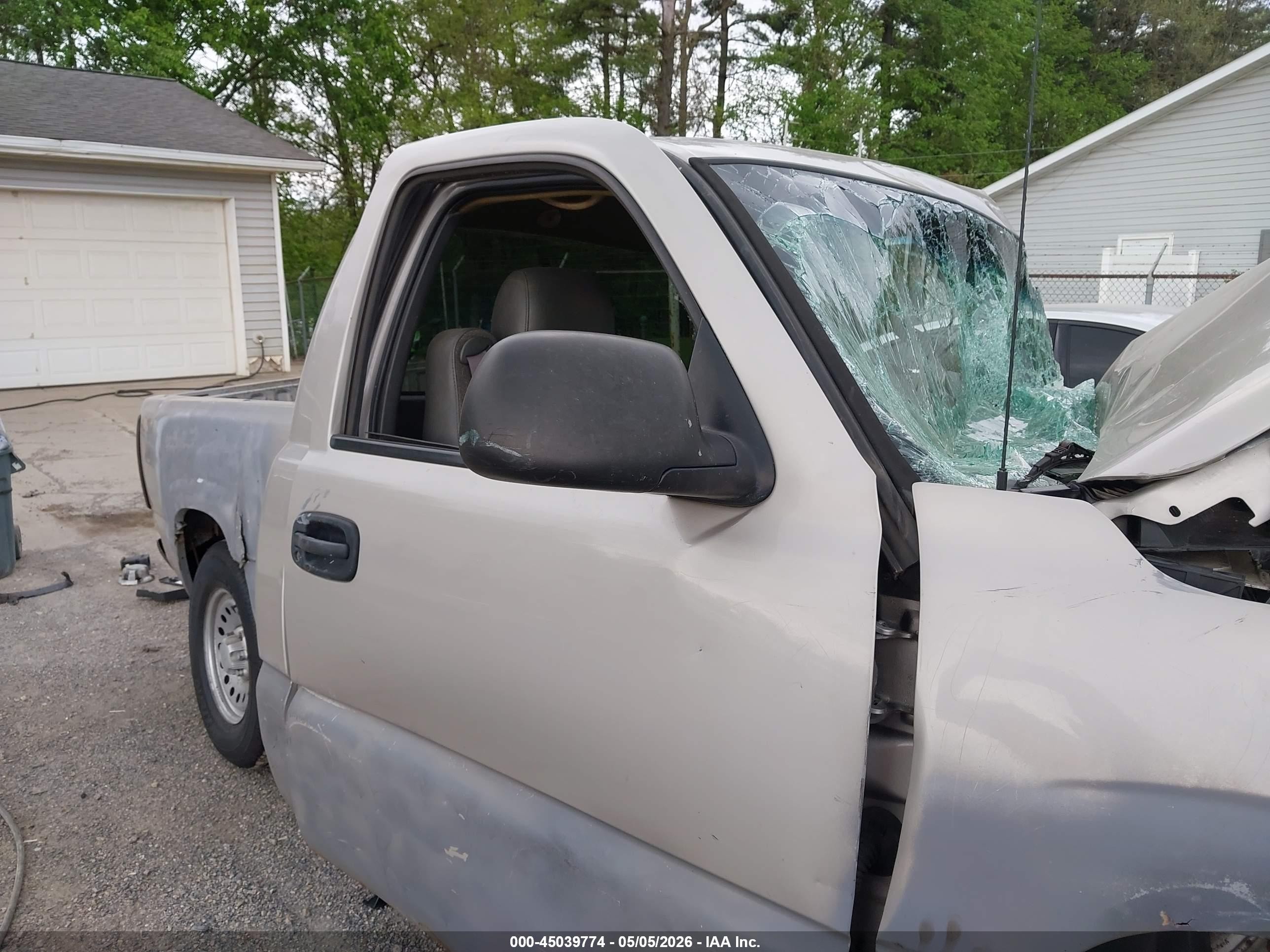 2005 Gmc Sierra 1500 Work Truck Gray vin: 1GTEC14X95Z237616