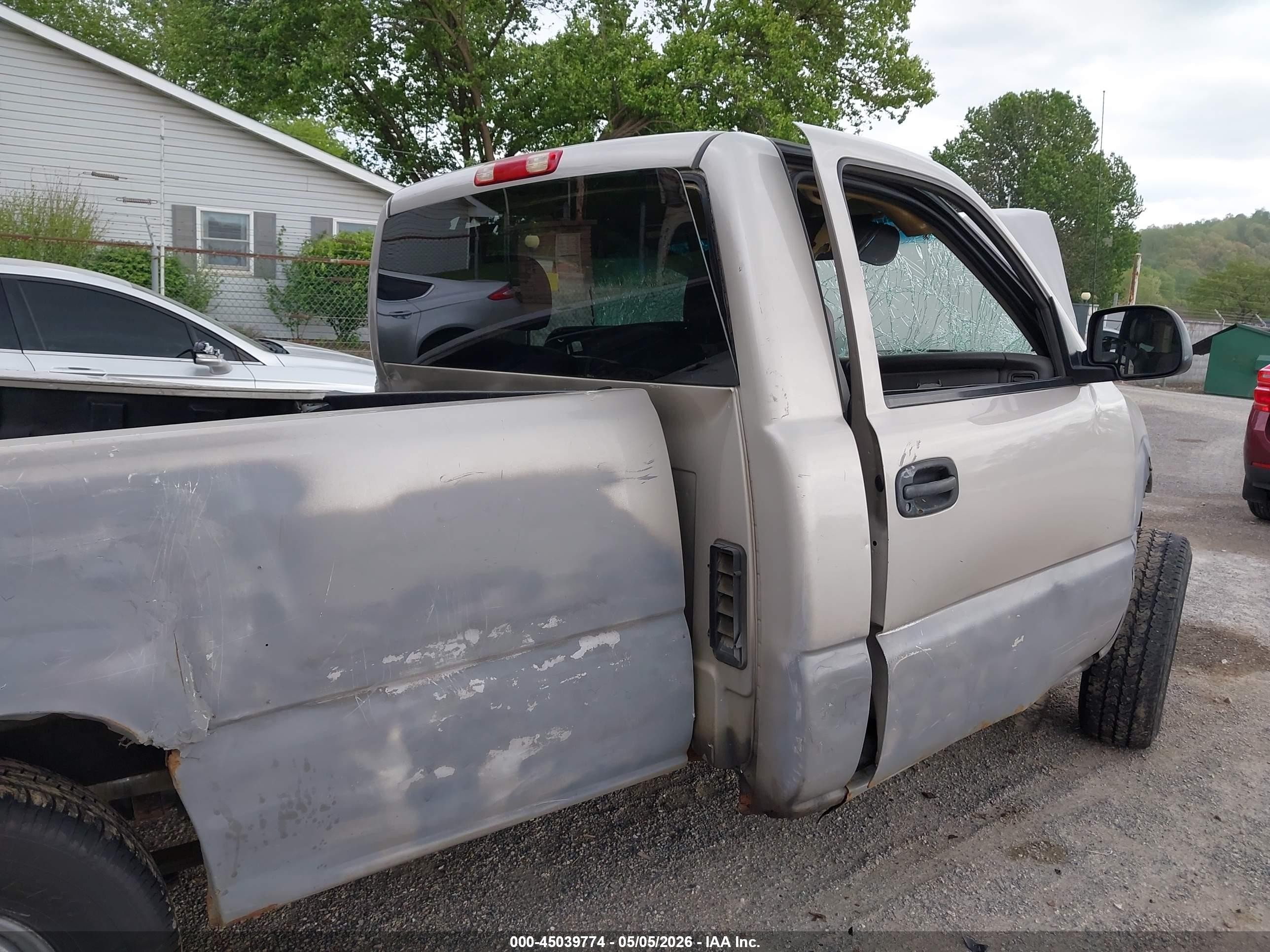 2005 Gmc Sierra 1500 Work Truck Gray vin: 1GTEC14X95Z237616