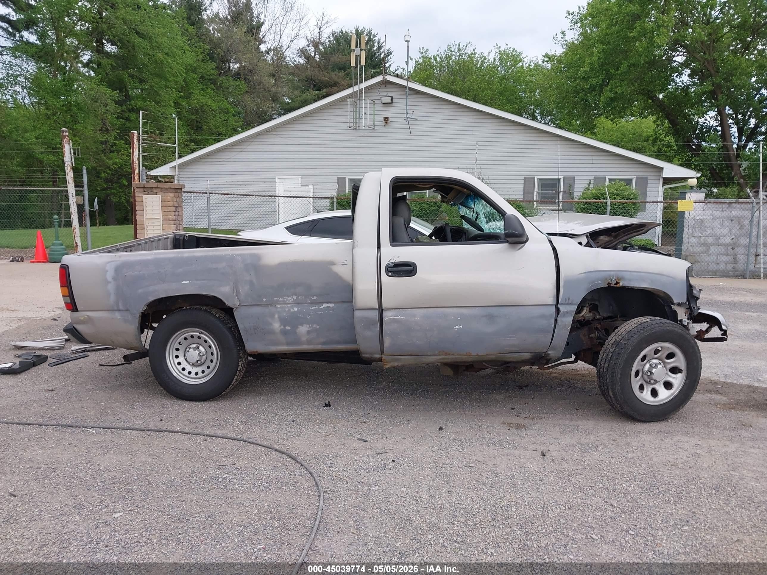 2005 Gmc Sierra 1500 Work Truck Gray vin: 1GTEC14X95Z237616
