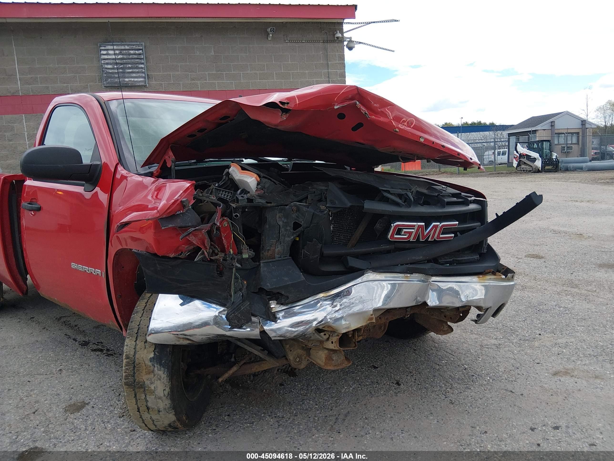 2007 Gmc Sierra 1500 Work Truck Red vin: 1GTEC14X97Z636254