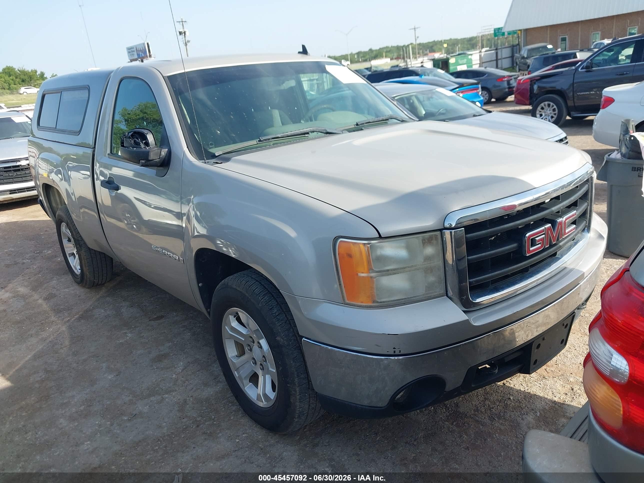 2008 Gmc Sierra 1500 Work Truck Серебряный vin: 1GTEC14X98Z303182