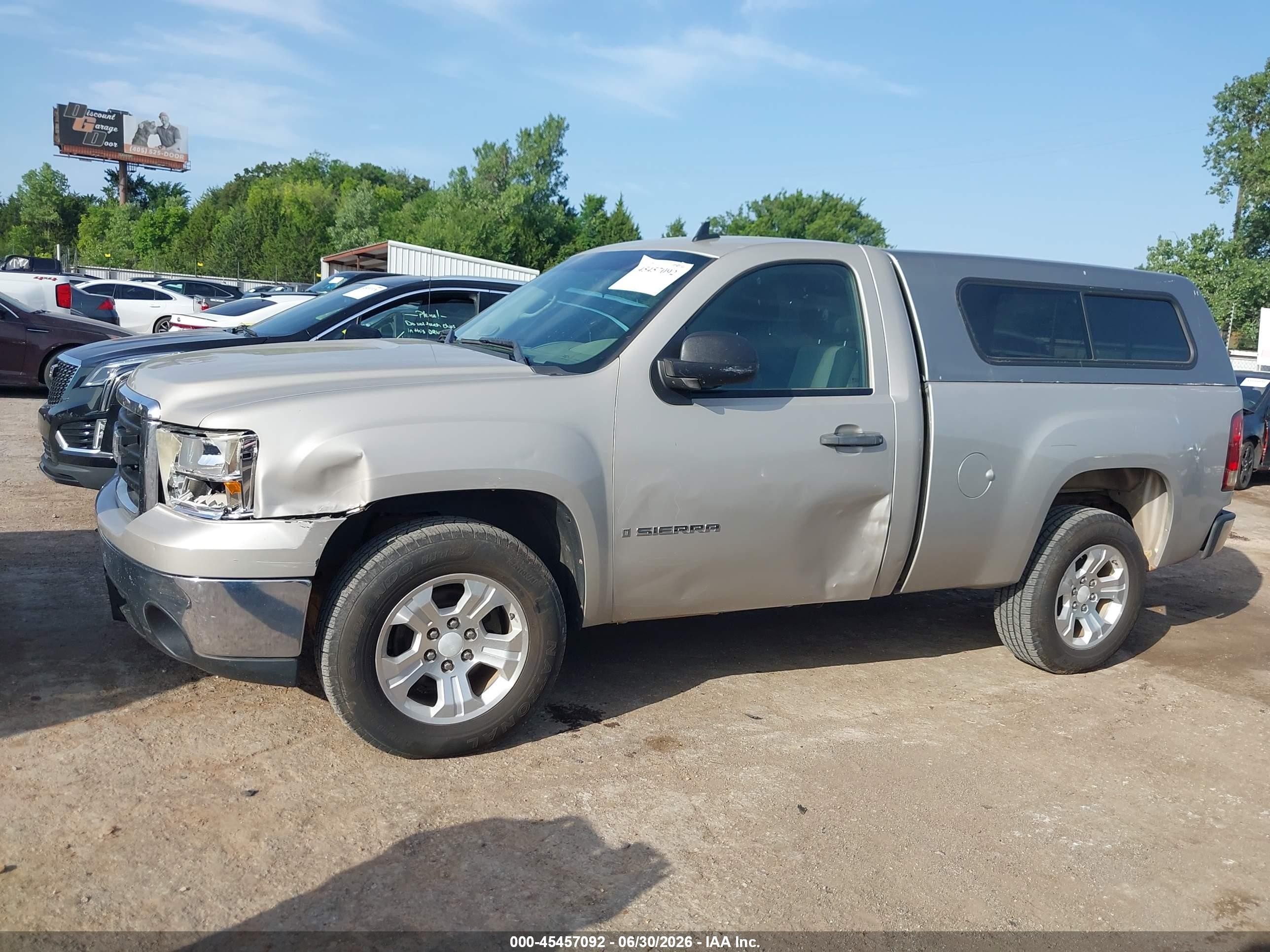 2008 Gmc Sierra 1500 Work Truck Серебряный vin: 1GTEC14X98Z303182