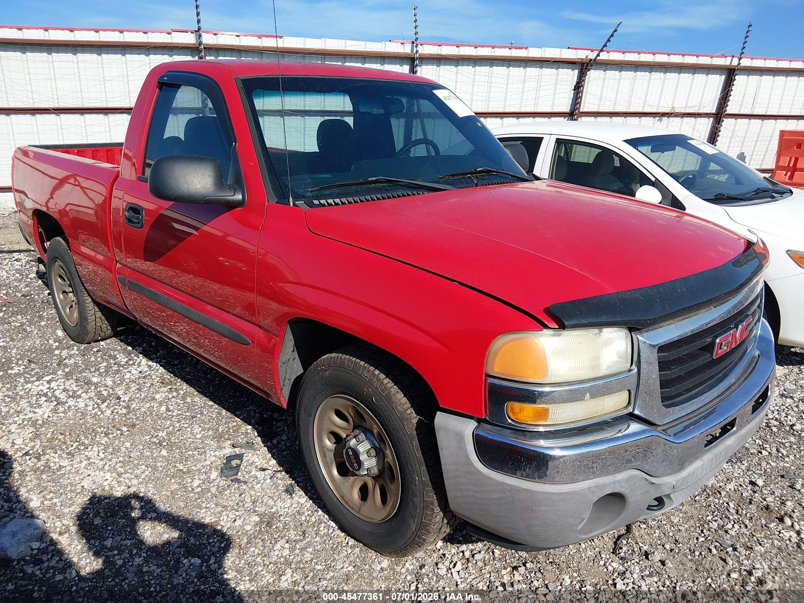 2005 Gmc Sierra 1500   Red vin: 1GTEC14XX5Z118795