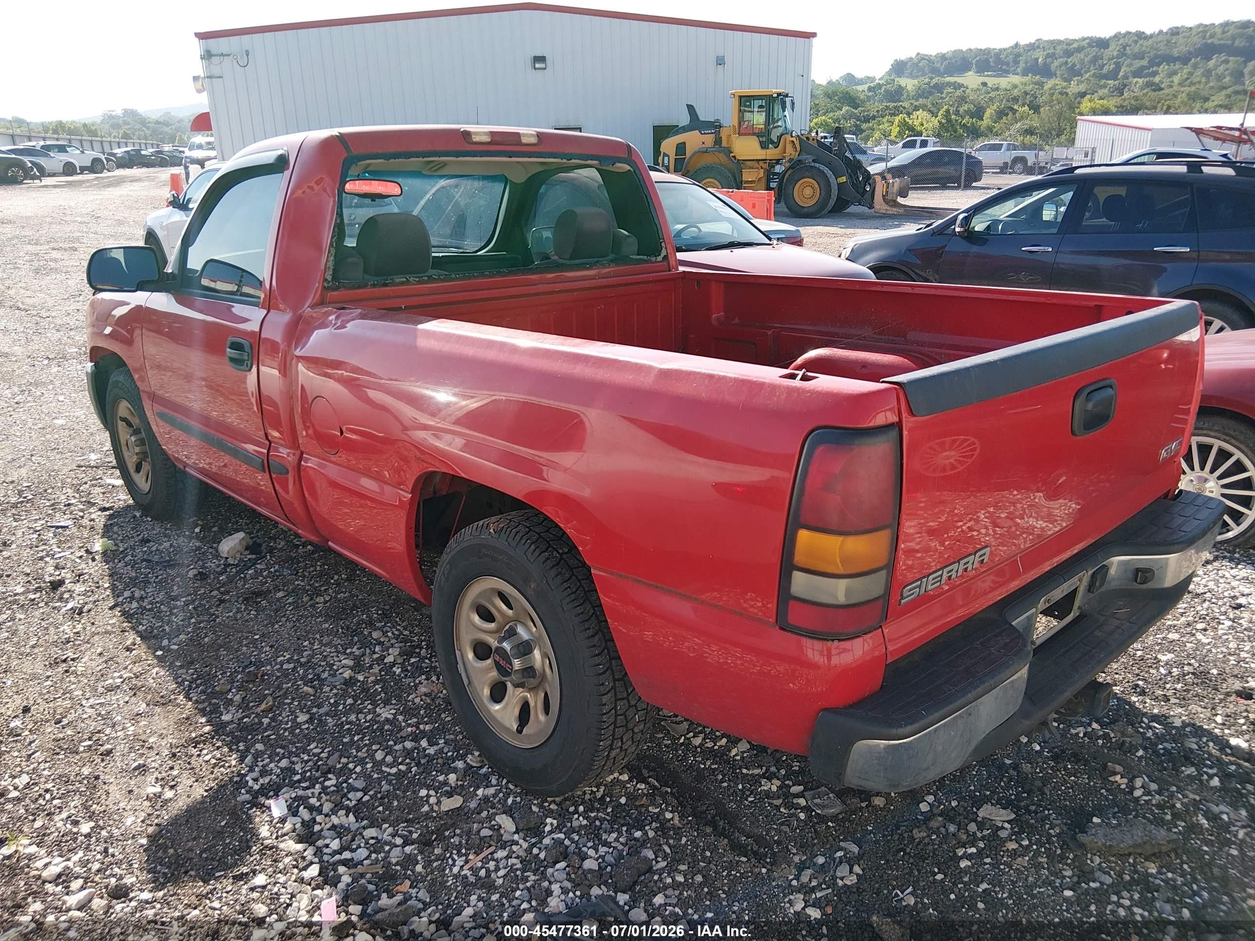 2005 Gmc Sierra 1500   Red vin: 1GTEC14XX5Z118795