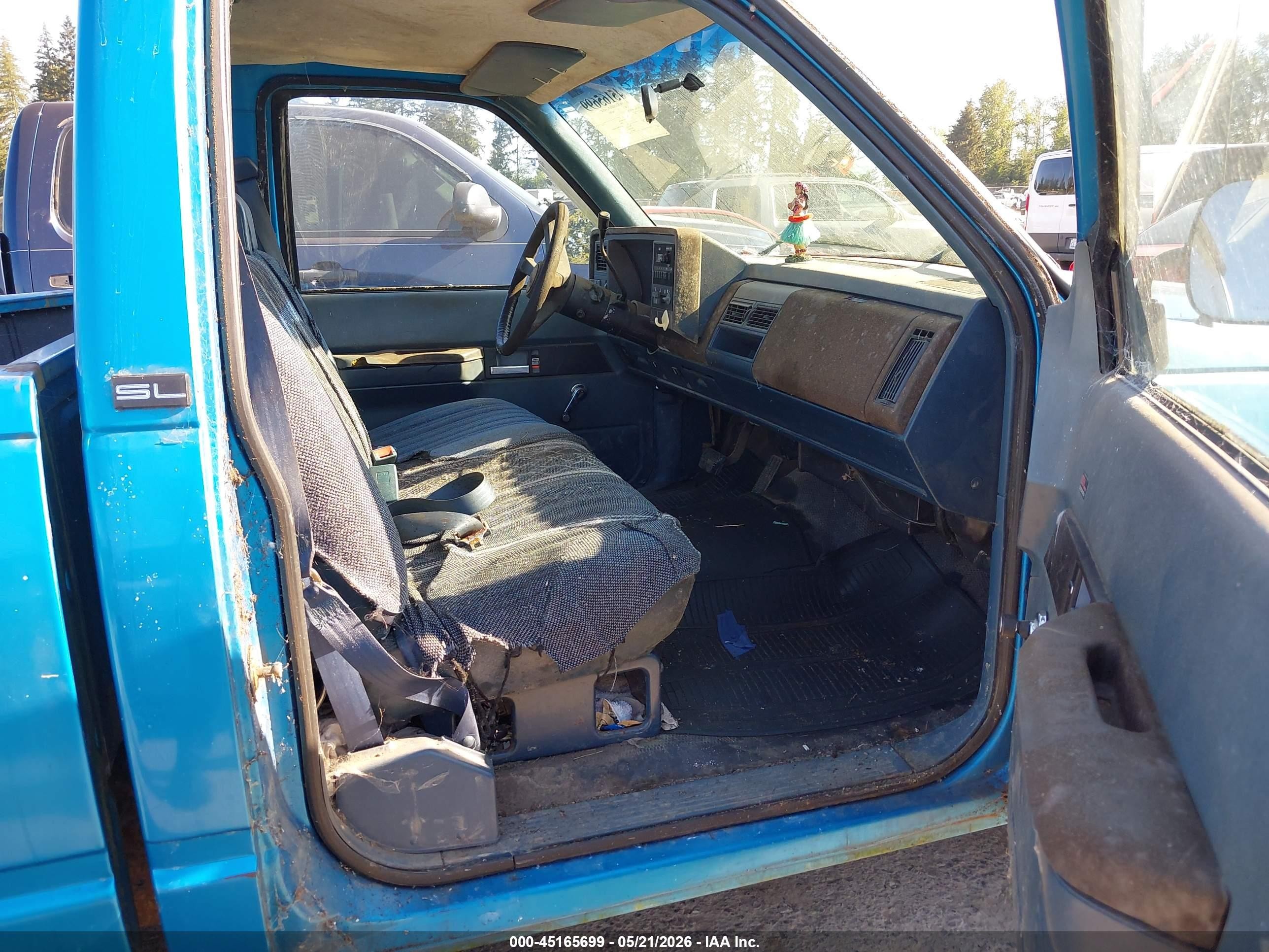 1992 Gmc Sierra C1500 Blue vin: 1GTEC14Z3NE515435