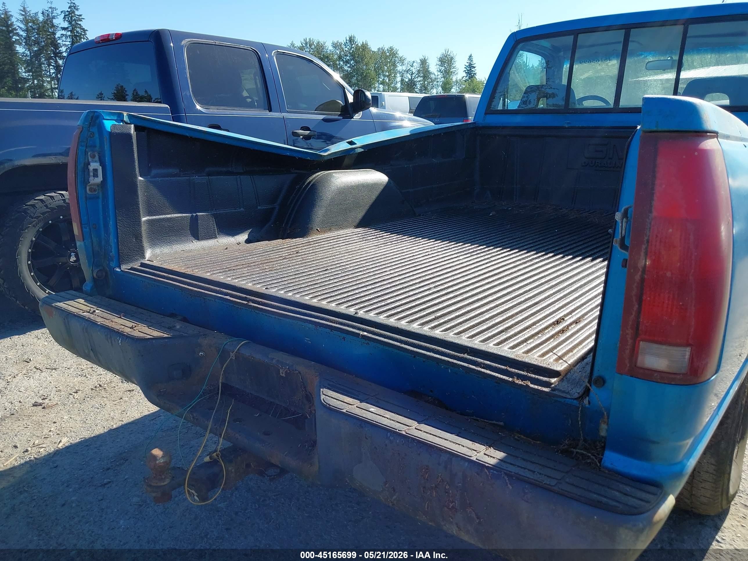 1992 Gmc Sierra C1500 Blue vin: 1GTEC14Z3NE515435