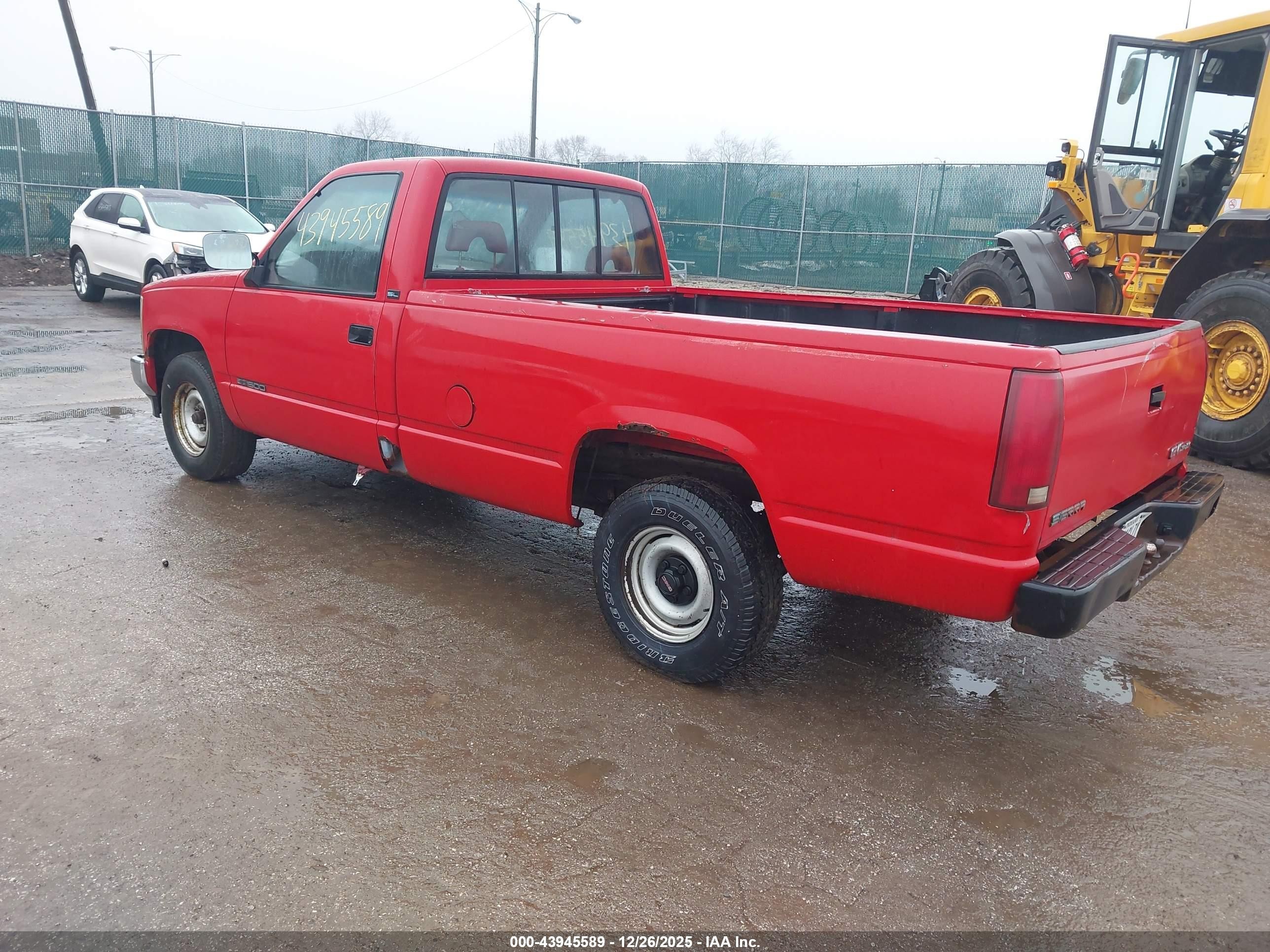 1992 Gmc Sierra C1500 Красный vin: 1GTEC14Z3NZ531756