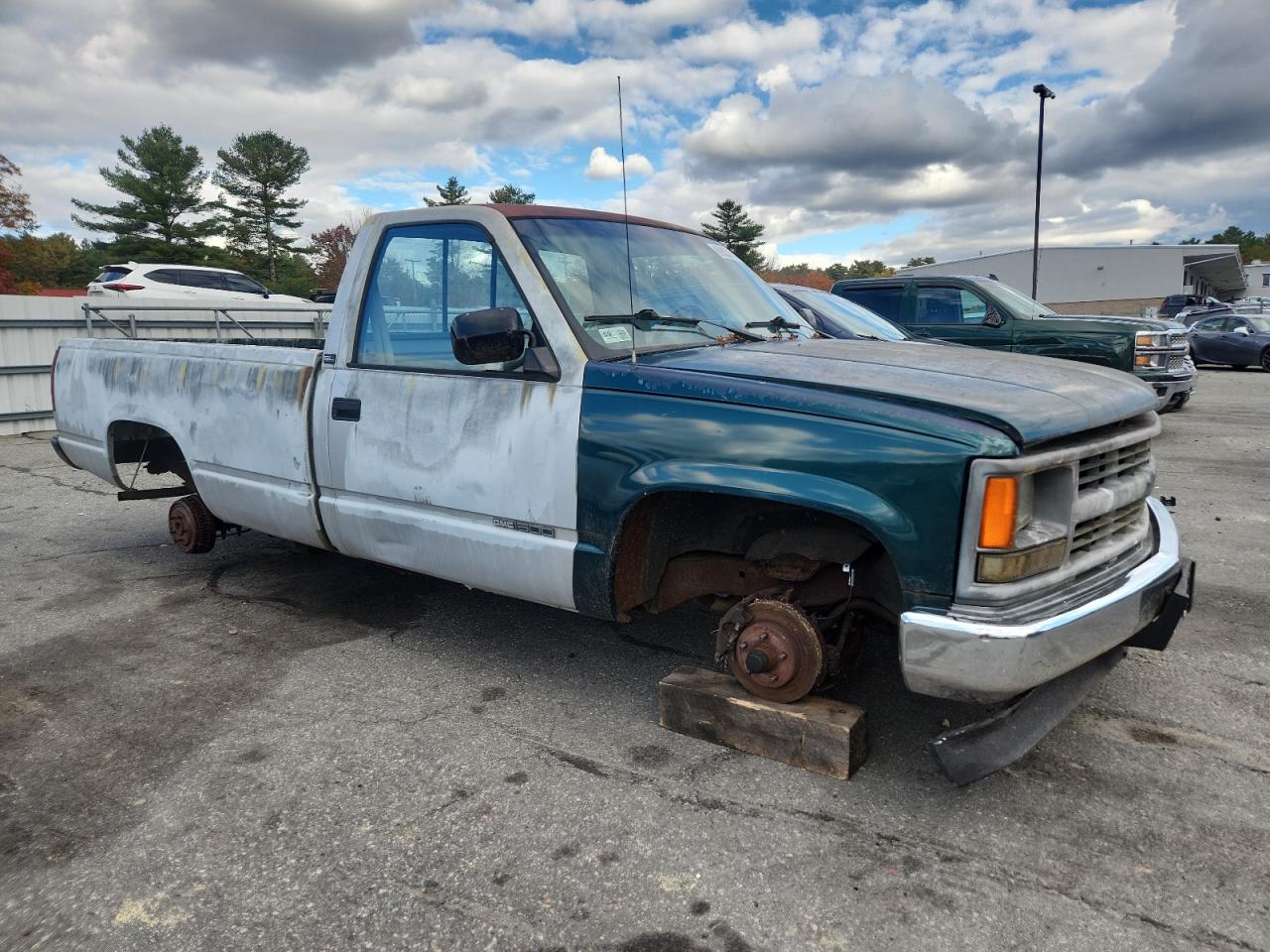 1992 Gmc Sierra C1500 Green vin: 1GTEC14Z4NE528565