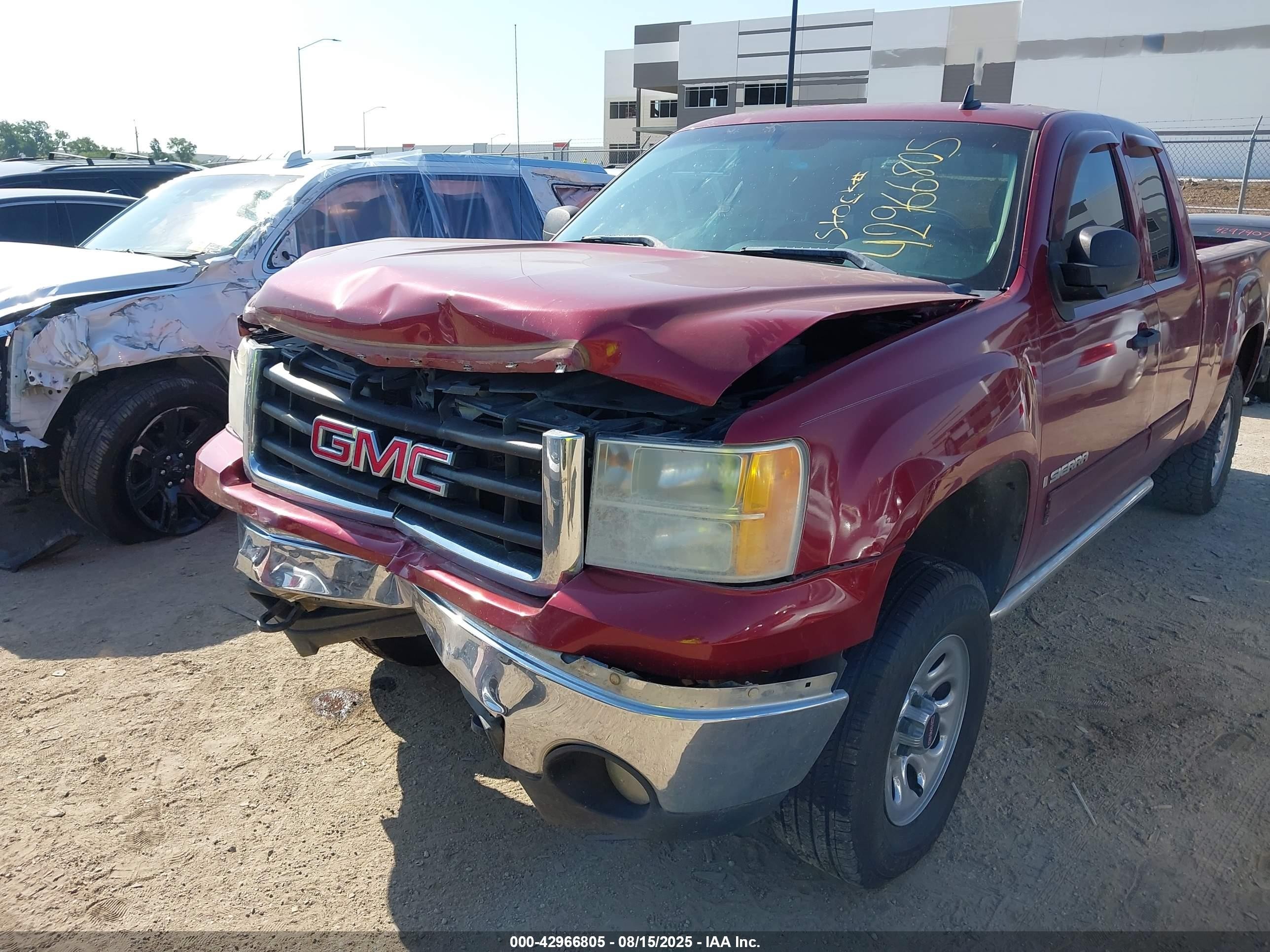 2007 Gmc Sierra 1500 Sle1 Maroon vin: 1GTEC19007Z586940