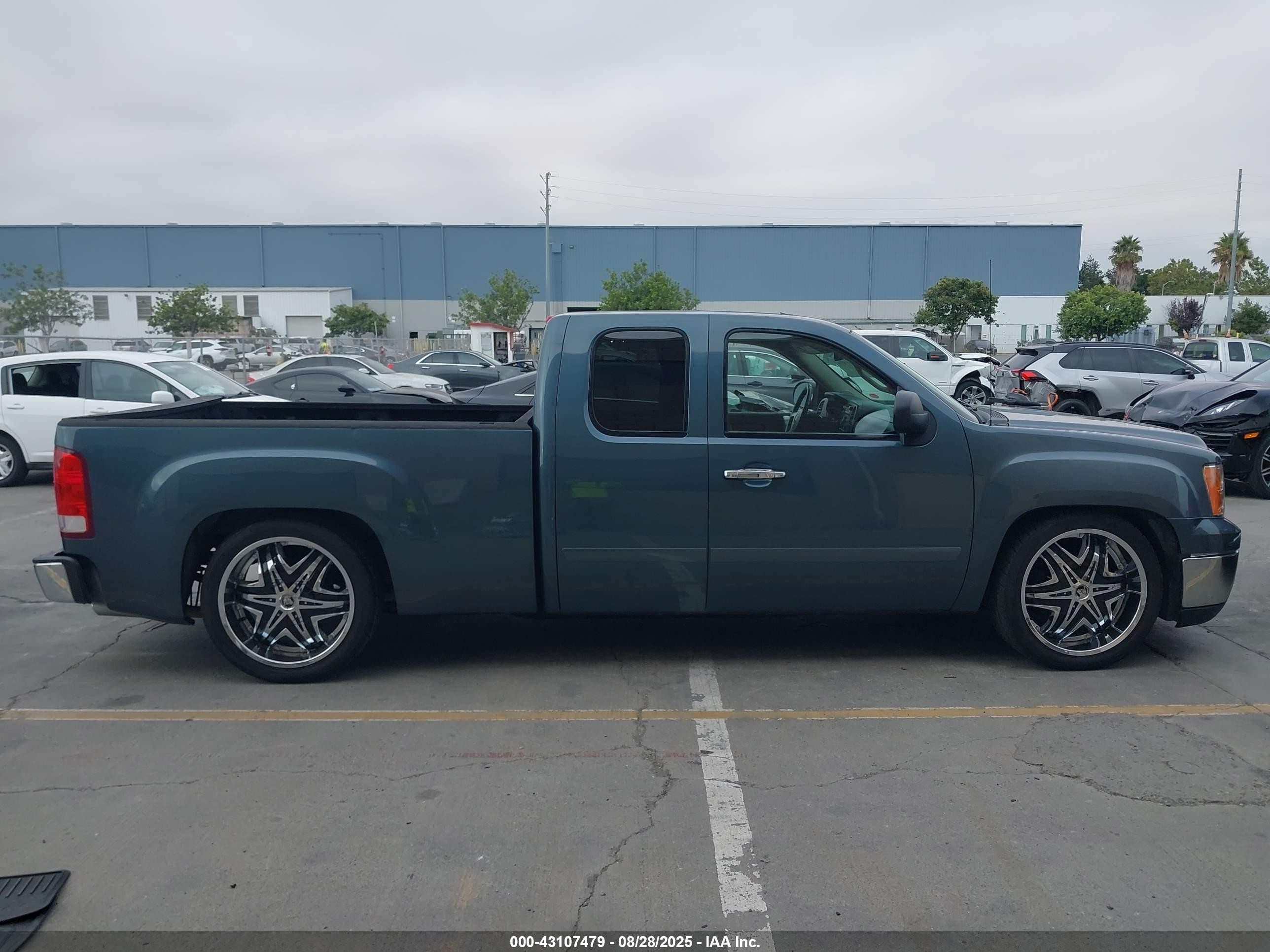 2007 Gmc Sierra 1500 Sle1 Синий vin: 1GTEC19C37Z503236