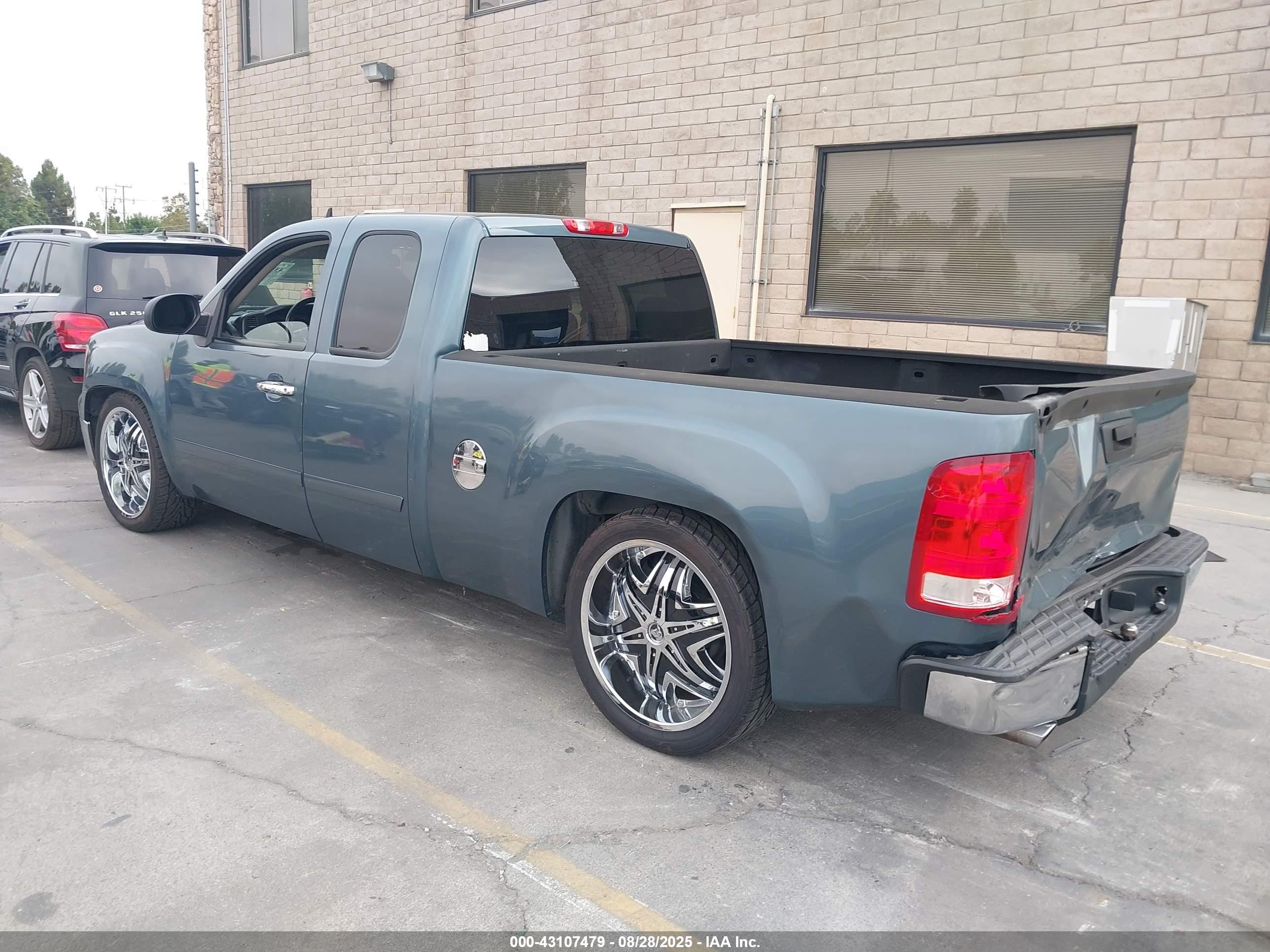 2007 Gmc Sierra 1500 Sle1 Синий vin: 1GTEC19C37Z503236