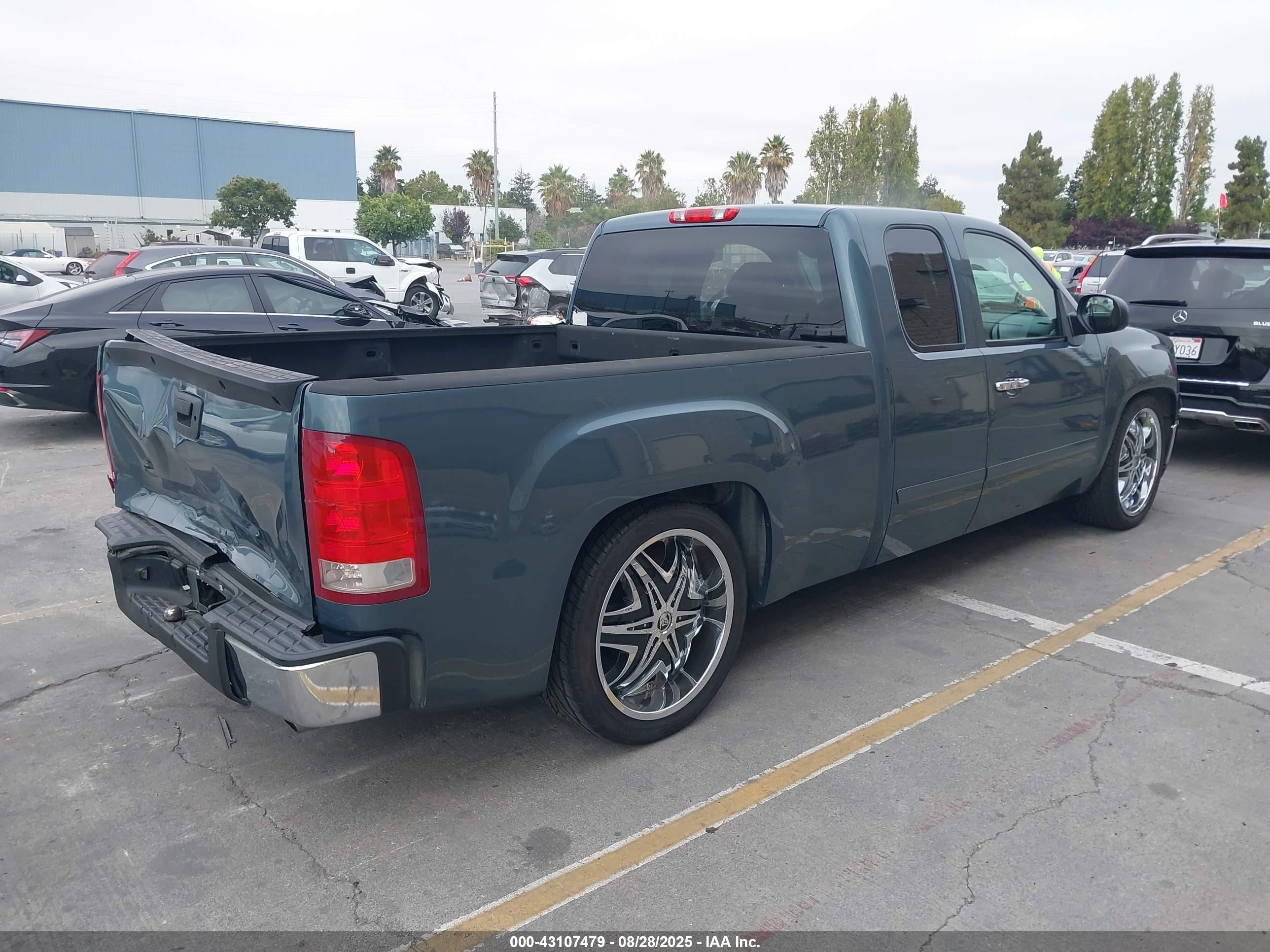 2007 Gmc Sierra 1500 Sle1 Синий vin: 1GTEC19C37Z503236