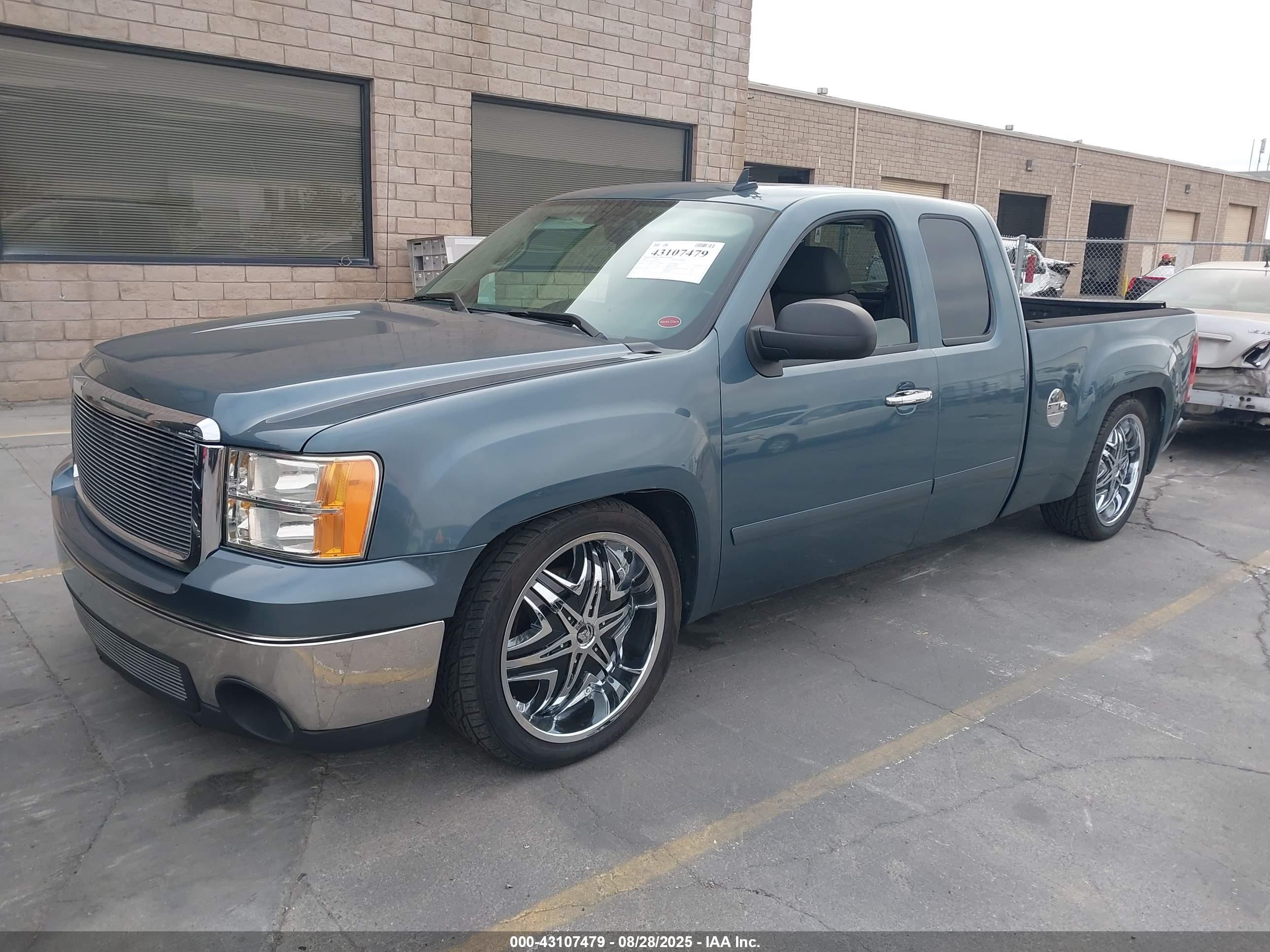 2007 Gmc Sierra 1500 Sle1 Синий vin: 1GTEC19C37Z503236