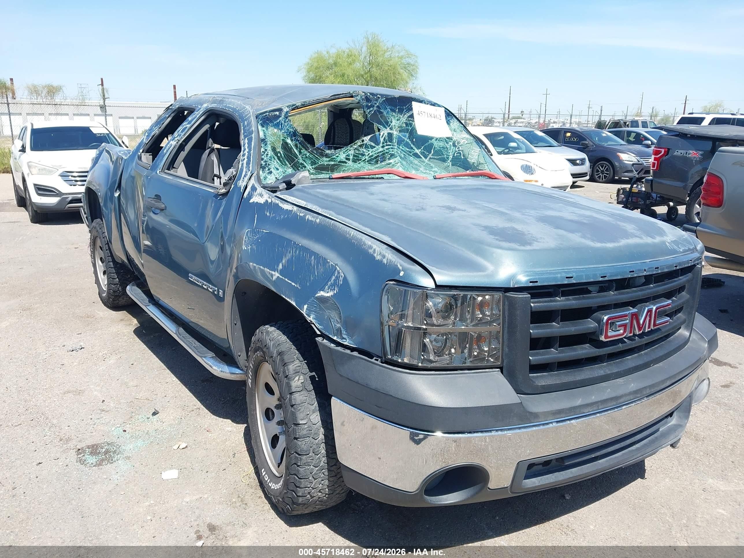 2007 Gmc Sierra 1500 Work Truck Turquoise vin: 1GTEC19C37Z576073