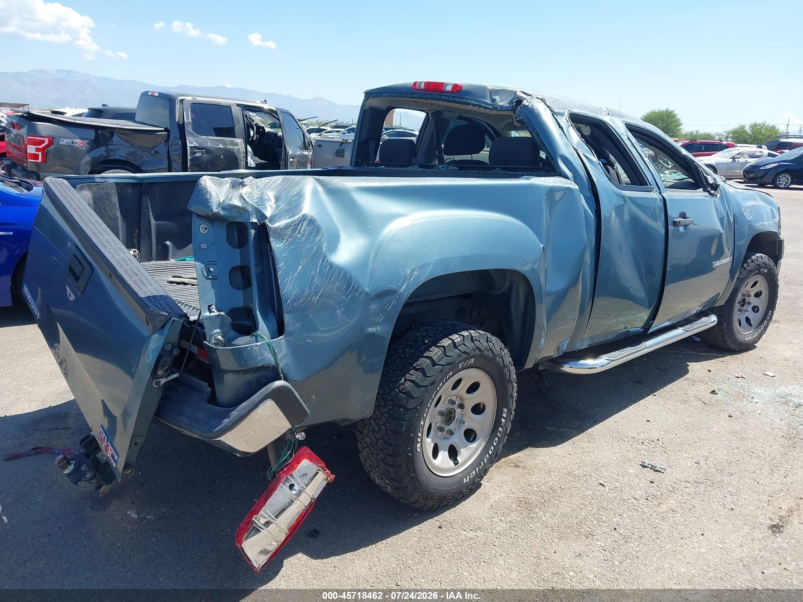 2007 Gmc Sierra 1500 Work Truck Turquoise vin: 1GTEC19C37Z576073