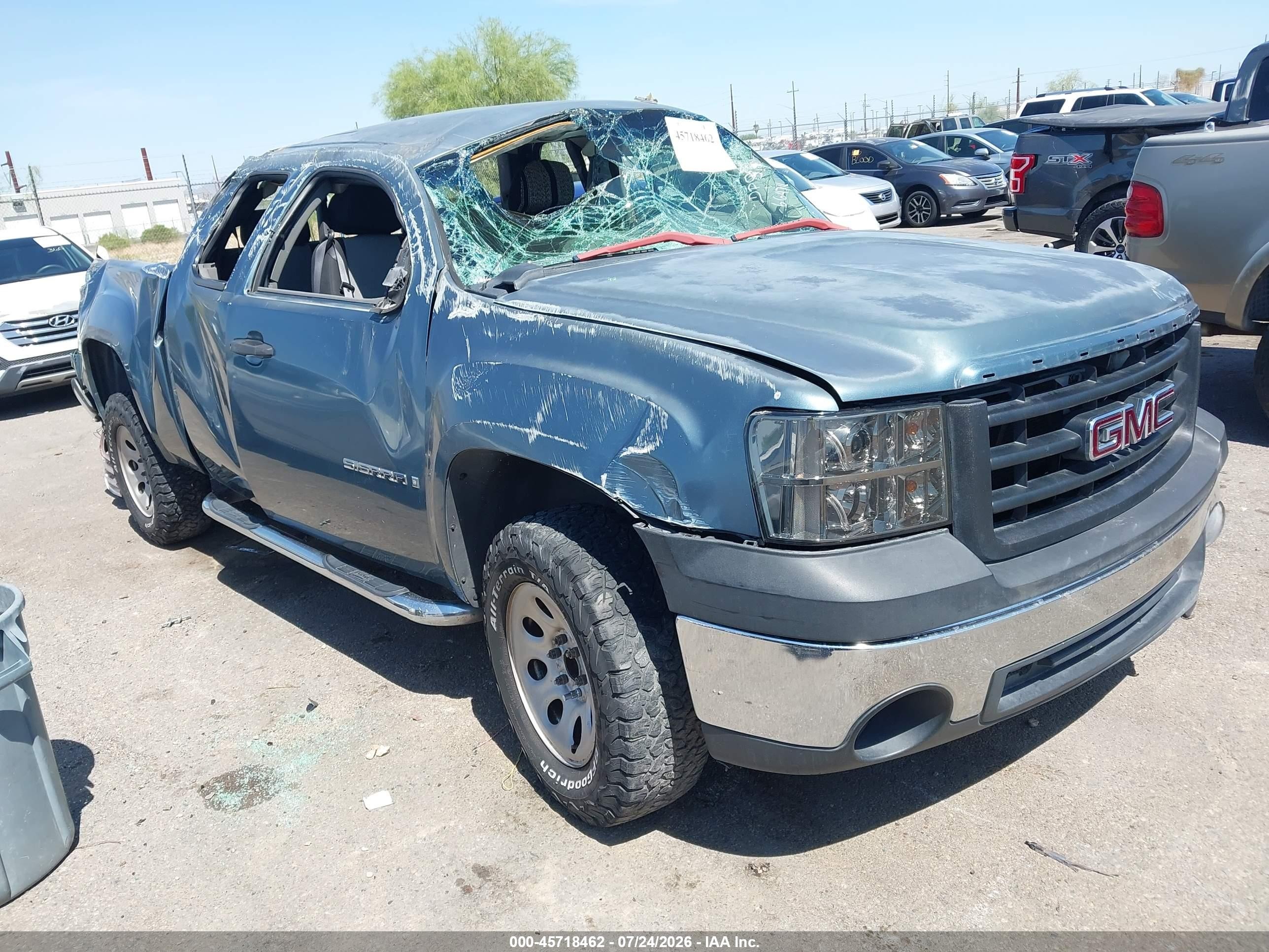 2007 Gmc Sierra 1500 Work Truck Turquoise vin: 1GTEC19C37Z576073