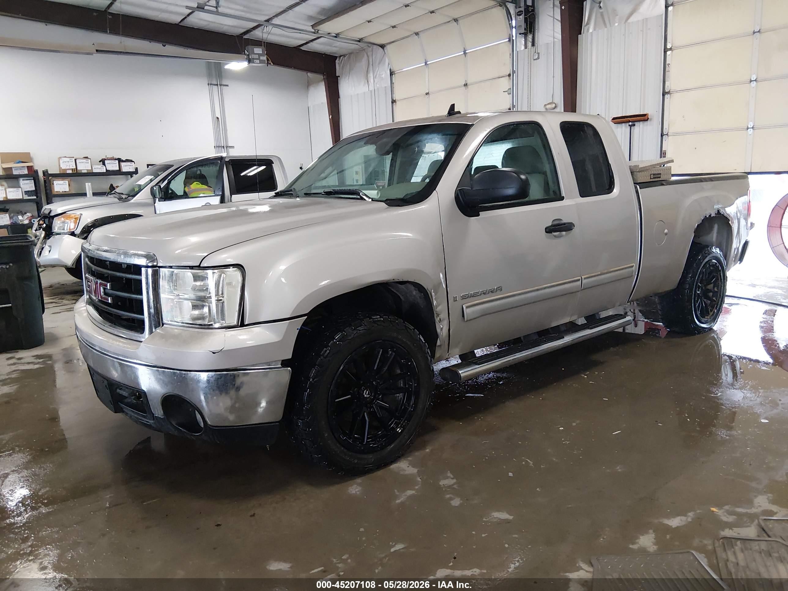 2008 Gmc Sierra 1500 Sle1 Gray vin: 1GTEC19C38Z107406