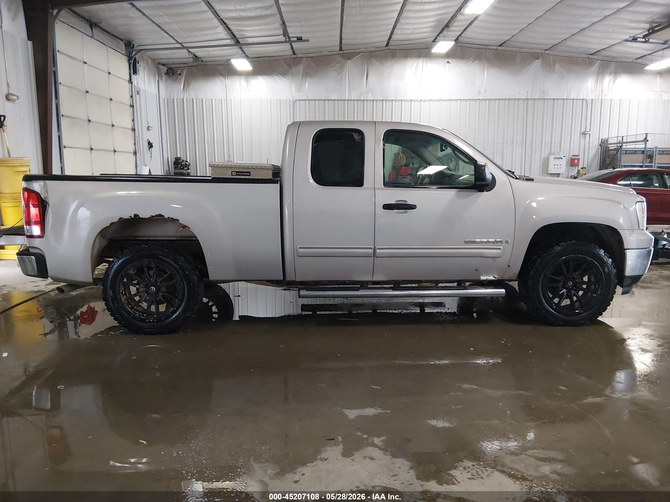 2008 Gmc Sierra 1500 Sle1 Gray vin: 1GTEC19C38Z107406