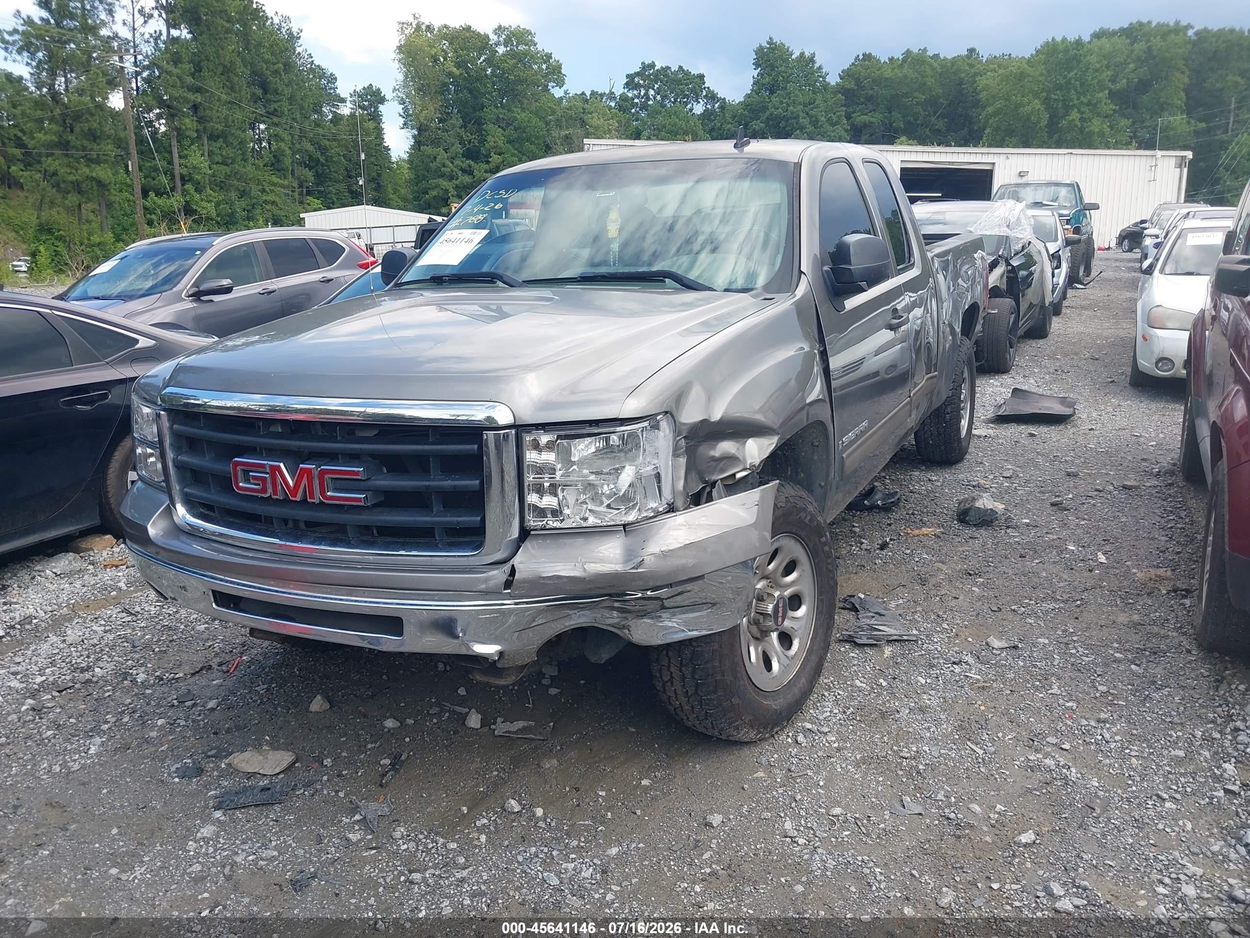 2009 Gmc Sierra 1500 Sl Серый vin: 1GTEC19C39Z236702