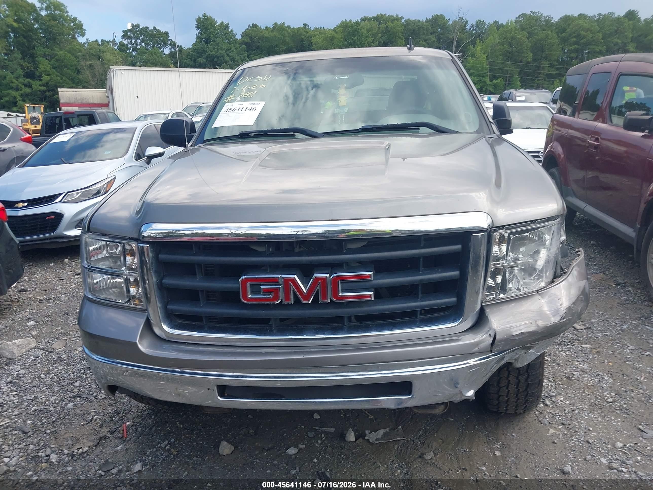 2009 Gmc Sierra 1500 Sl Серый vin: 1GTEC19C39Z236702