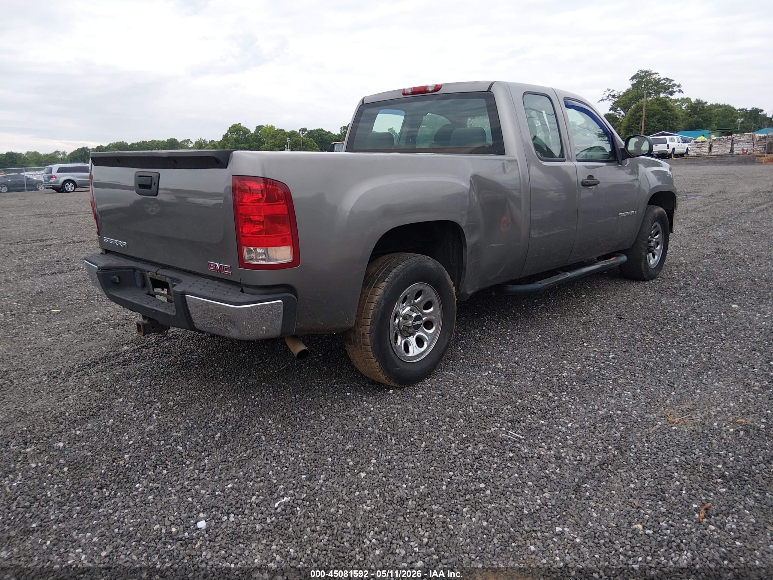 2008 Gmc Sierra 1500 Work Truck Gray vin: 1GTEC19C48Z295739