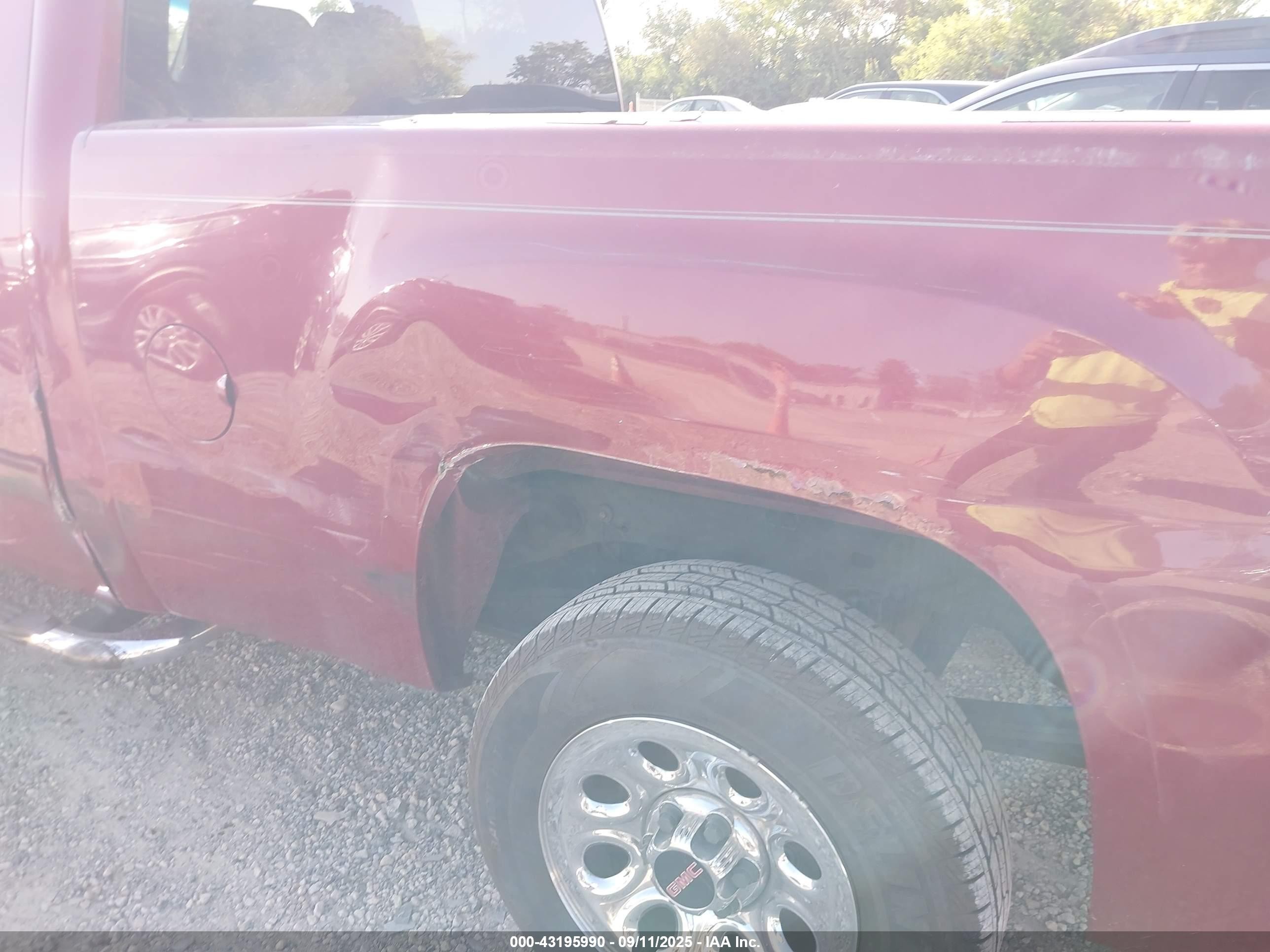 2007 Gmc Sierra 1500 Sle1 Red vin: 1GTEC19J17Z573557