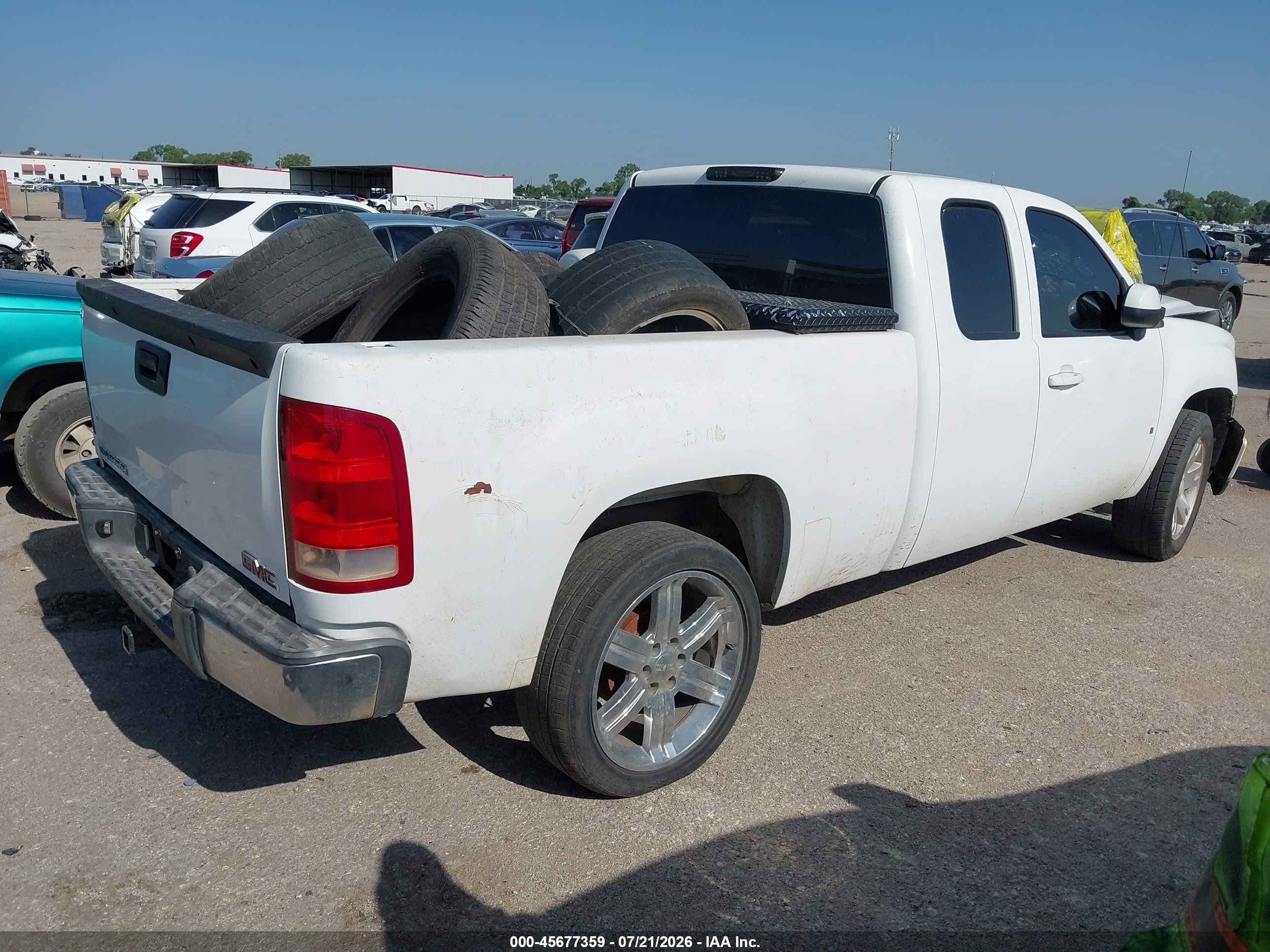 2008 Gmc Sierra 1500 Sle1 White vin: 1GTEC19J18Z286088