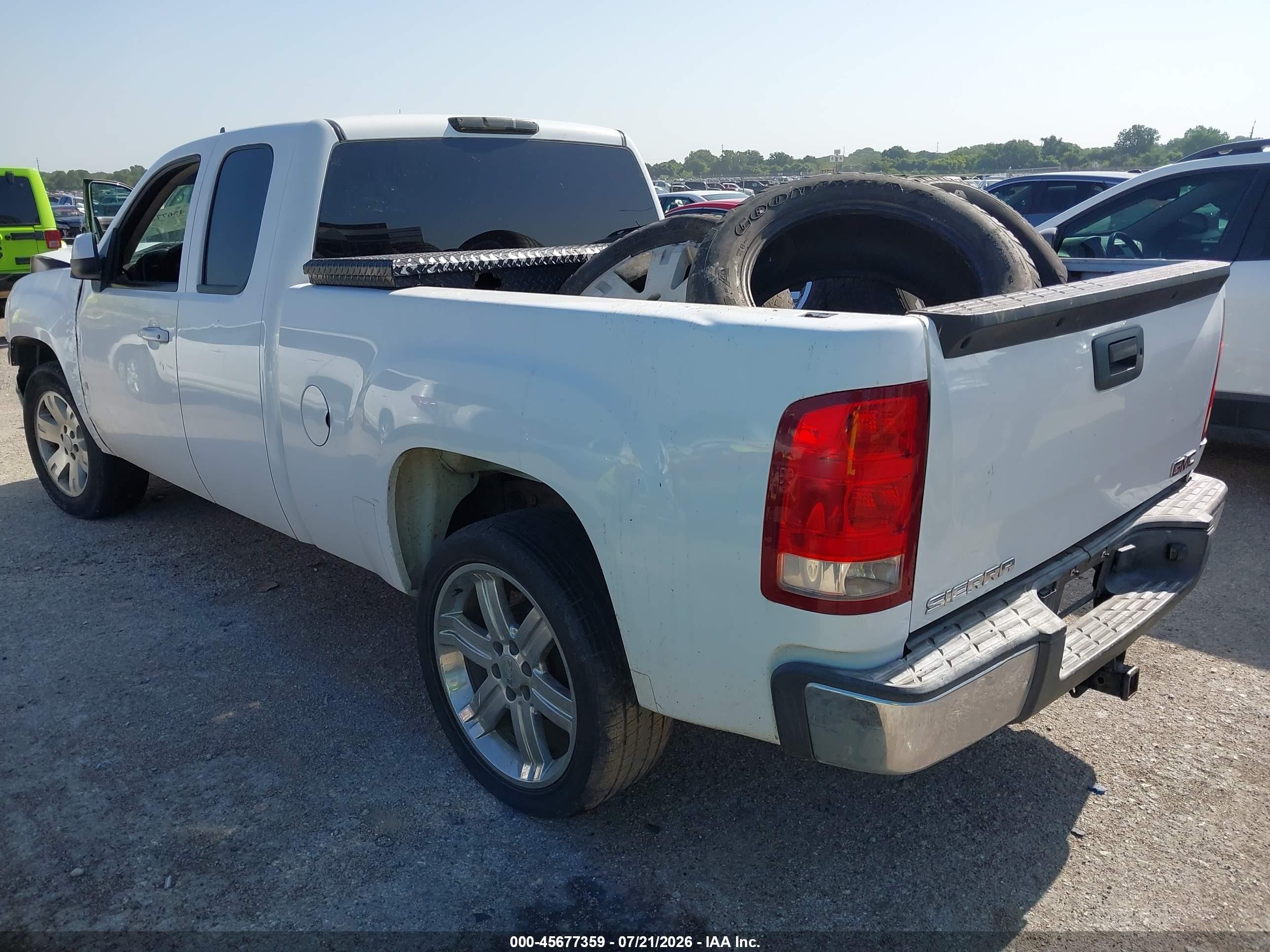 2008 Gmc Sierra 1500 Sle1 White vin: 1GTEC19J18Z286088