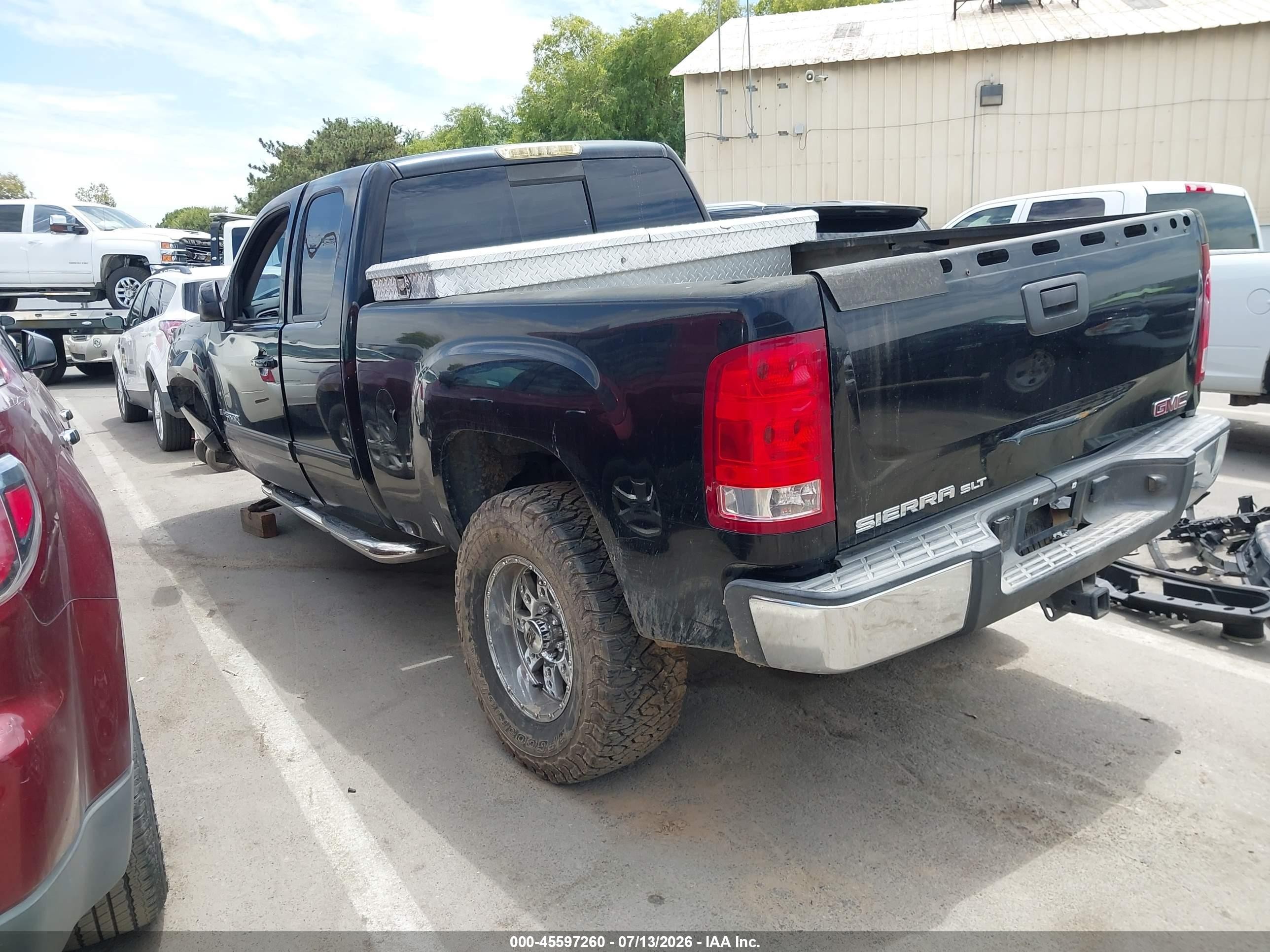 2008 Gmc Sierra 1500 Slt Black vin: 1GTEC19J38Z223249