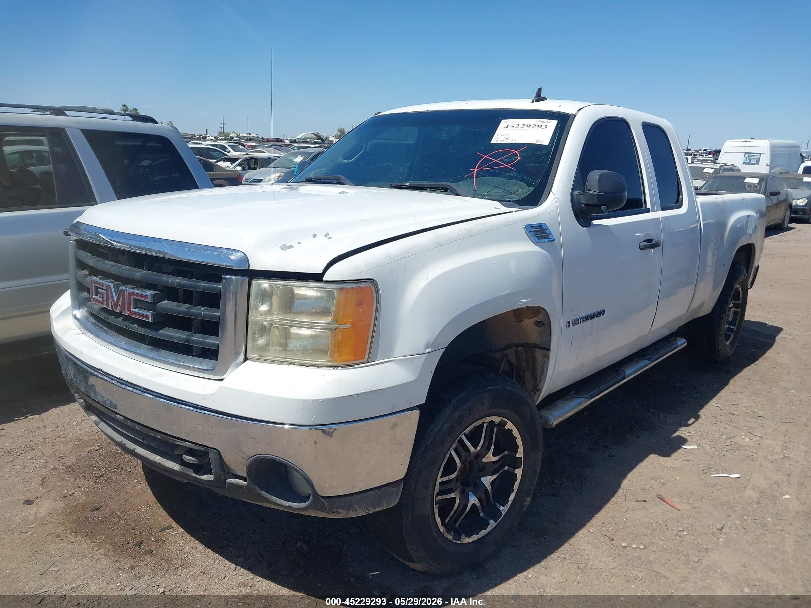 2007 Gmc Sierra 1500 Sle1 White vin: 1GTEC19J47Z559815