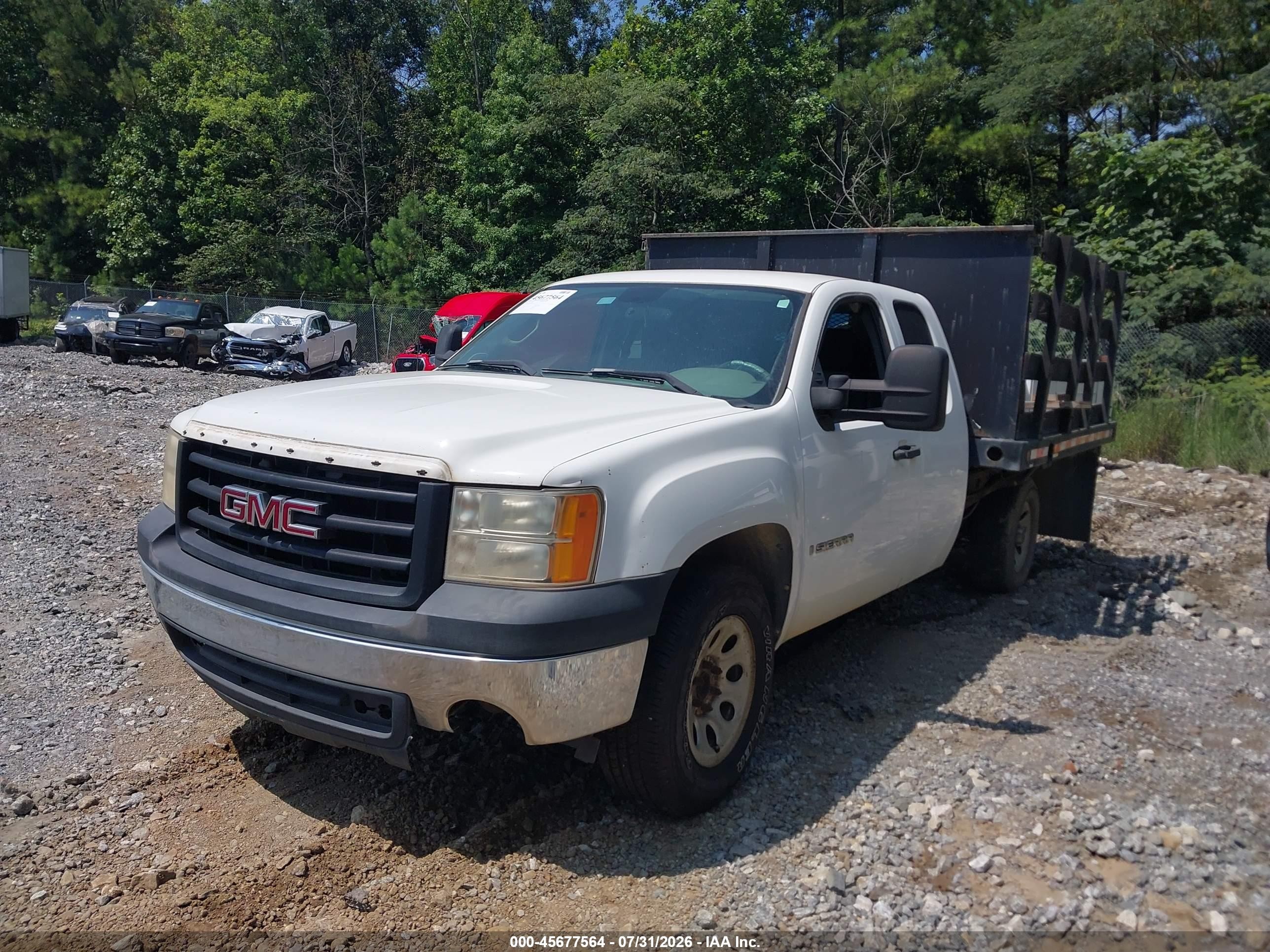 2008 Gmc Sierra 1500 Work Truck White vin: 1GTEC19J58E179374