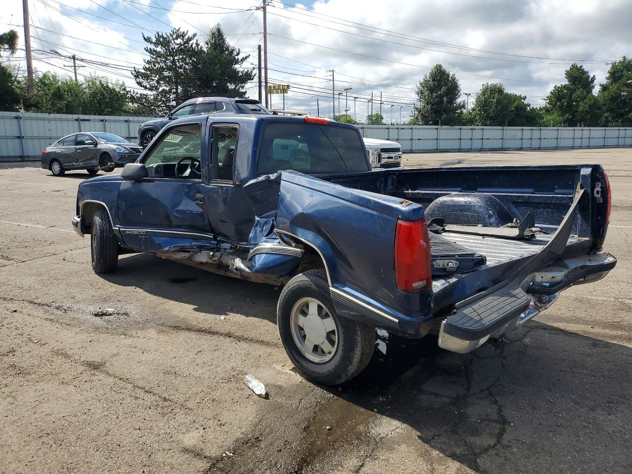 1998 Gmc Sierra C1500 Blue vin: 1GTEC19MXWE560659