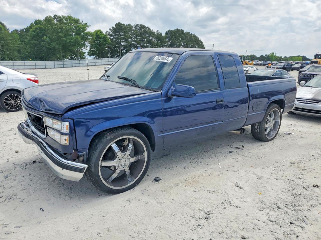 1996 Gmc Sierra Blue vin: 1GTEC19R9TE548378