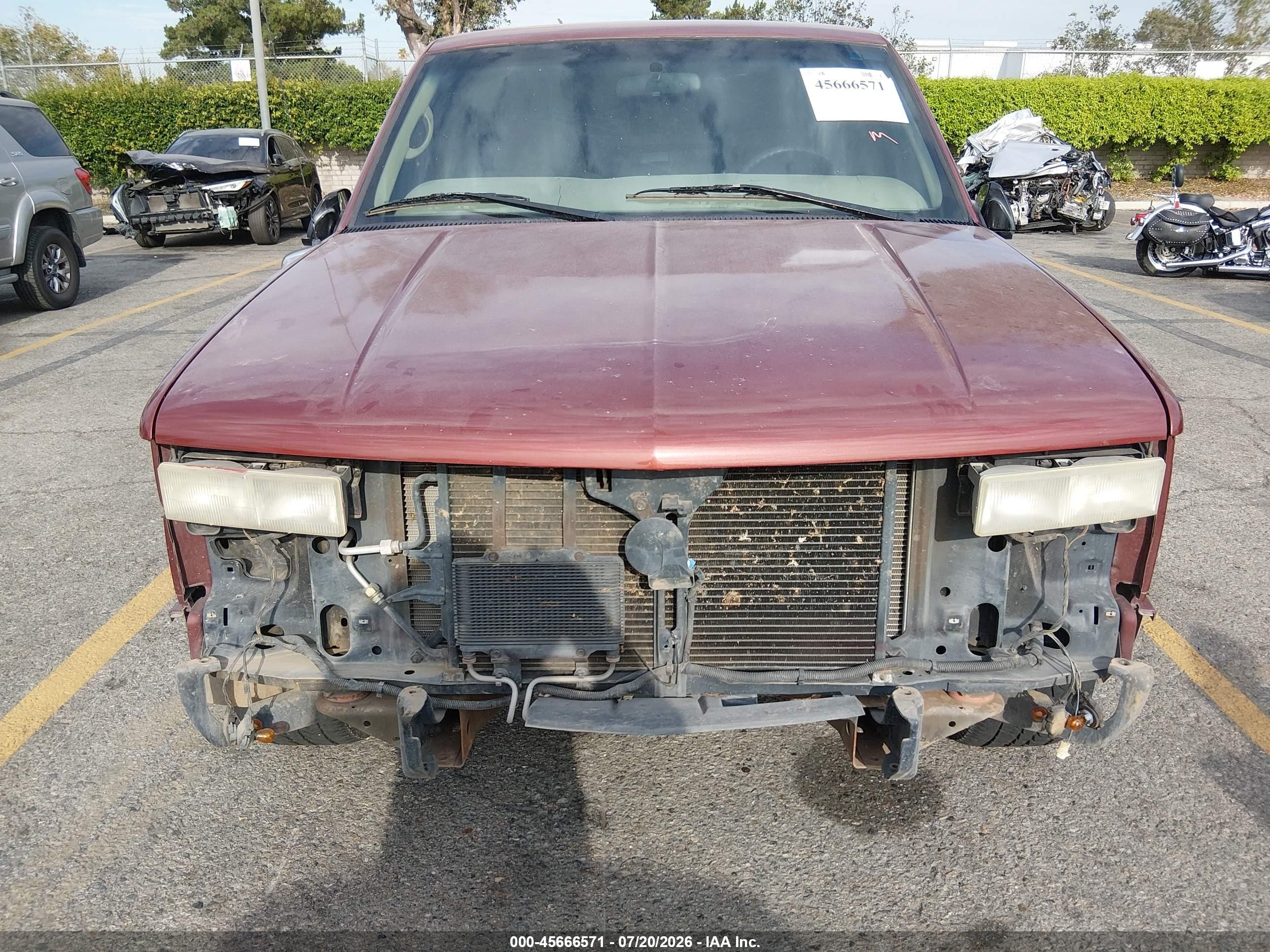1998 Gmc Sierra 1500 Sl Wideside Red vin: 1GTEC19R9WR508380