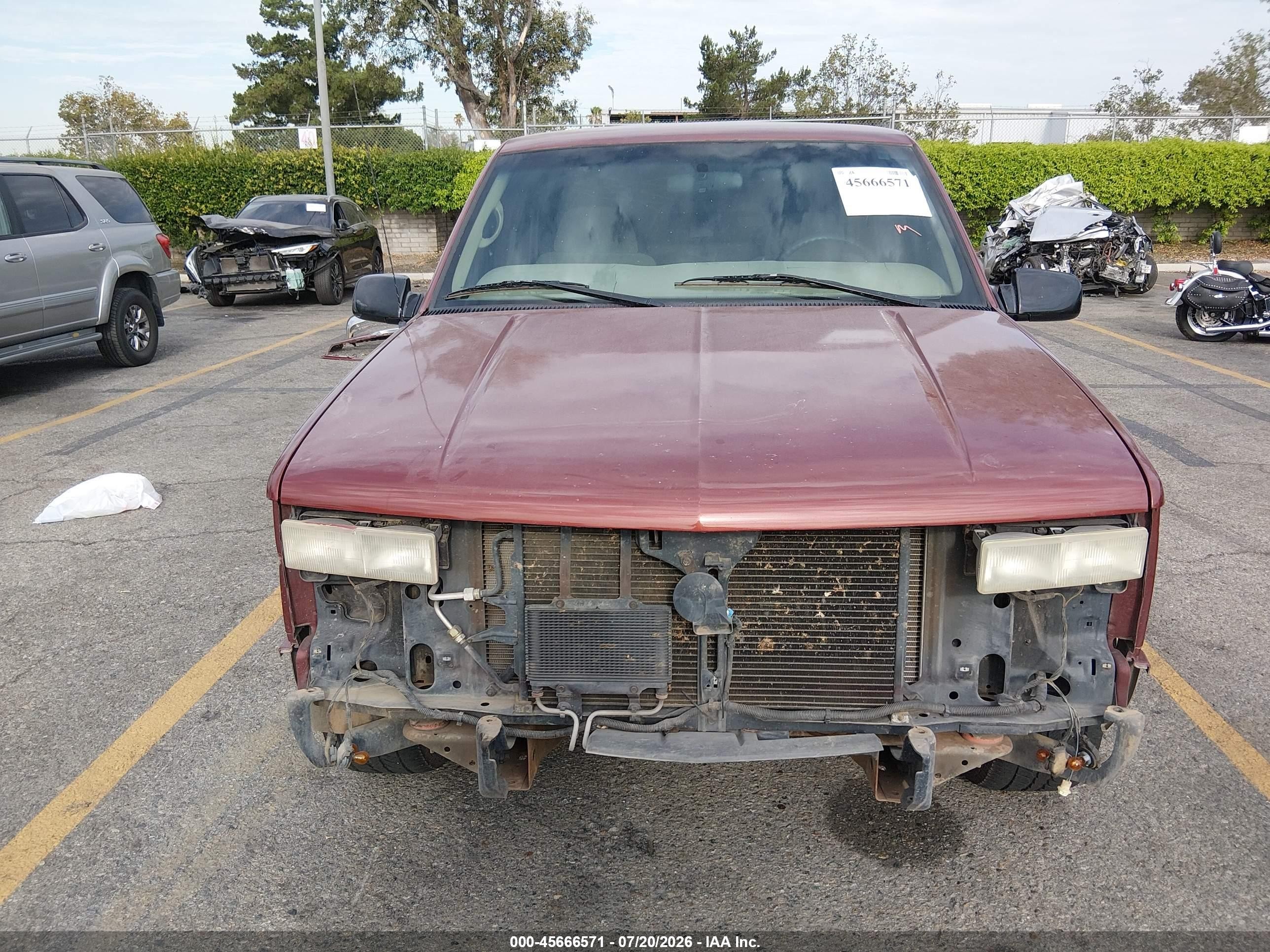 1998 Gmc Sierra 1500 Sl Wideside Red vin: 1GTEC19R9WR508380