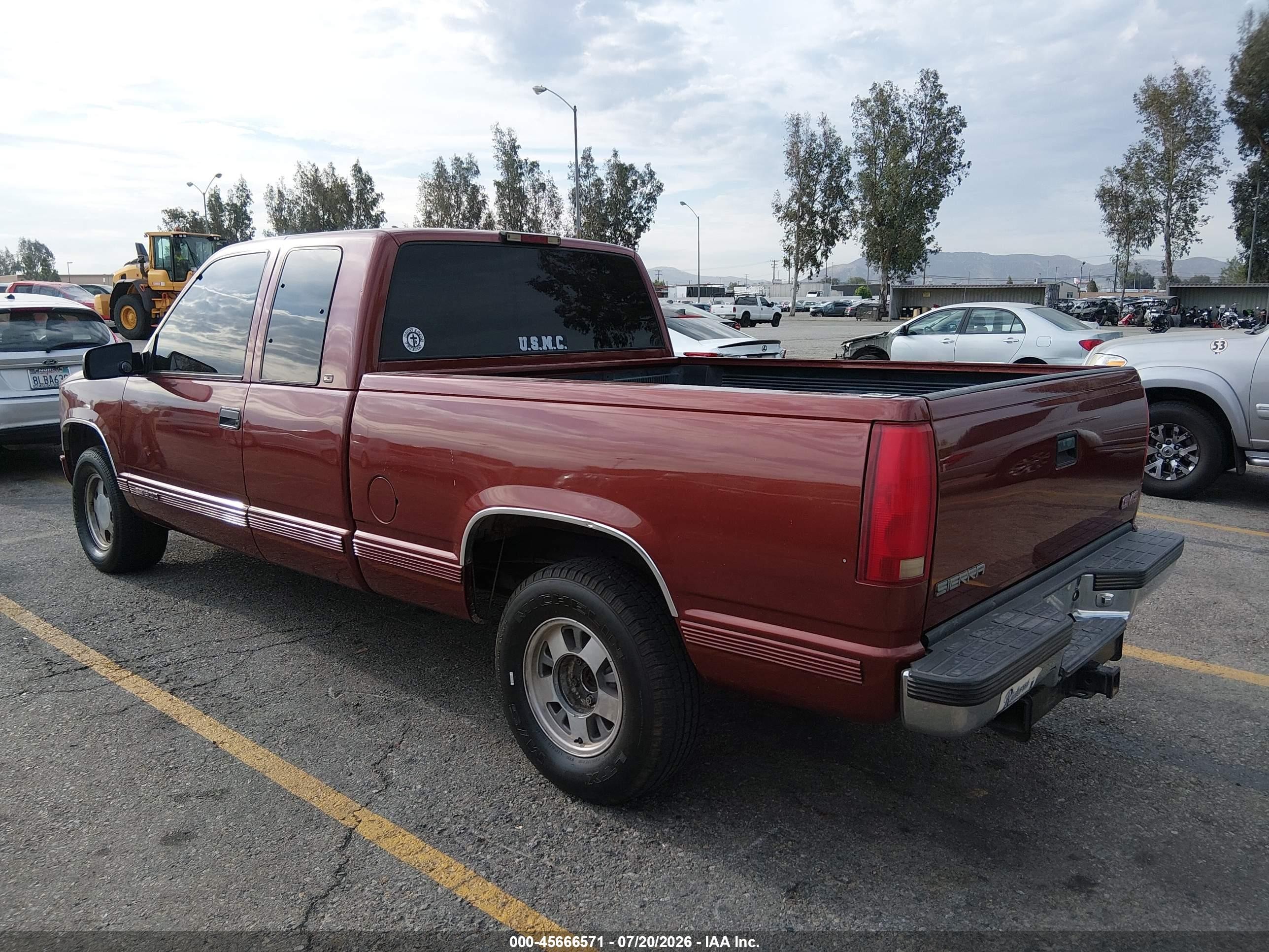 1998 Gmc Sierra 1500 Sl Wideside Red vin: 1GTEC19R9WR508380