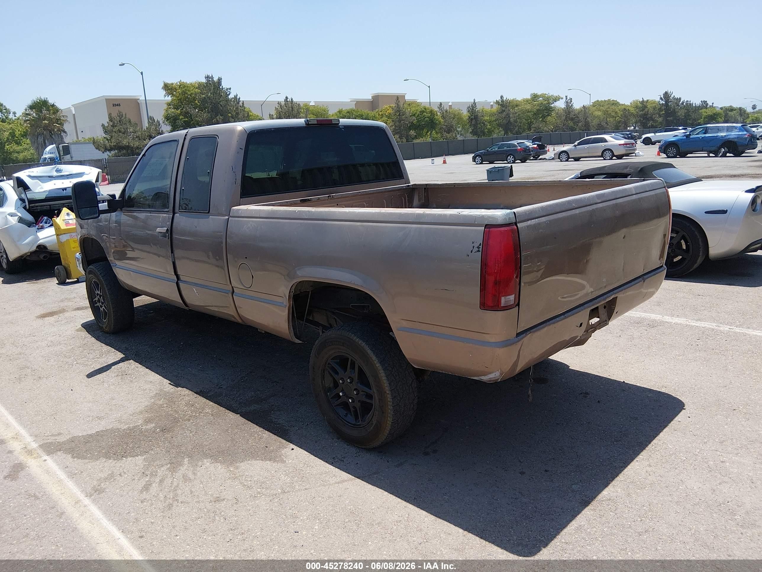 1997 Gmc Sierra 1500 Sl Wideside Brown vin: 1GTEC19RXVE511942