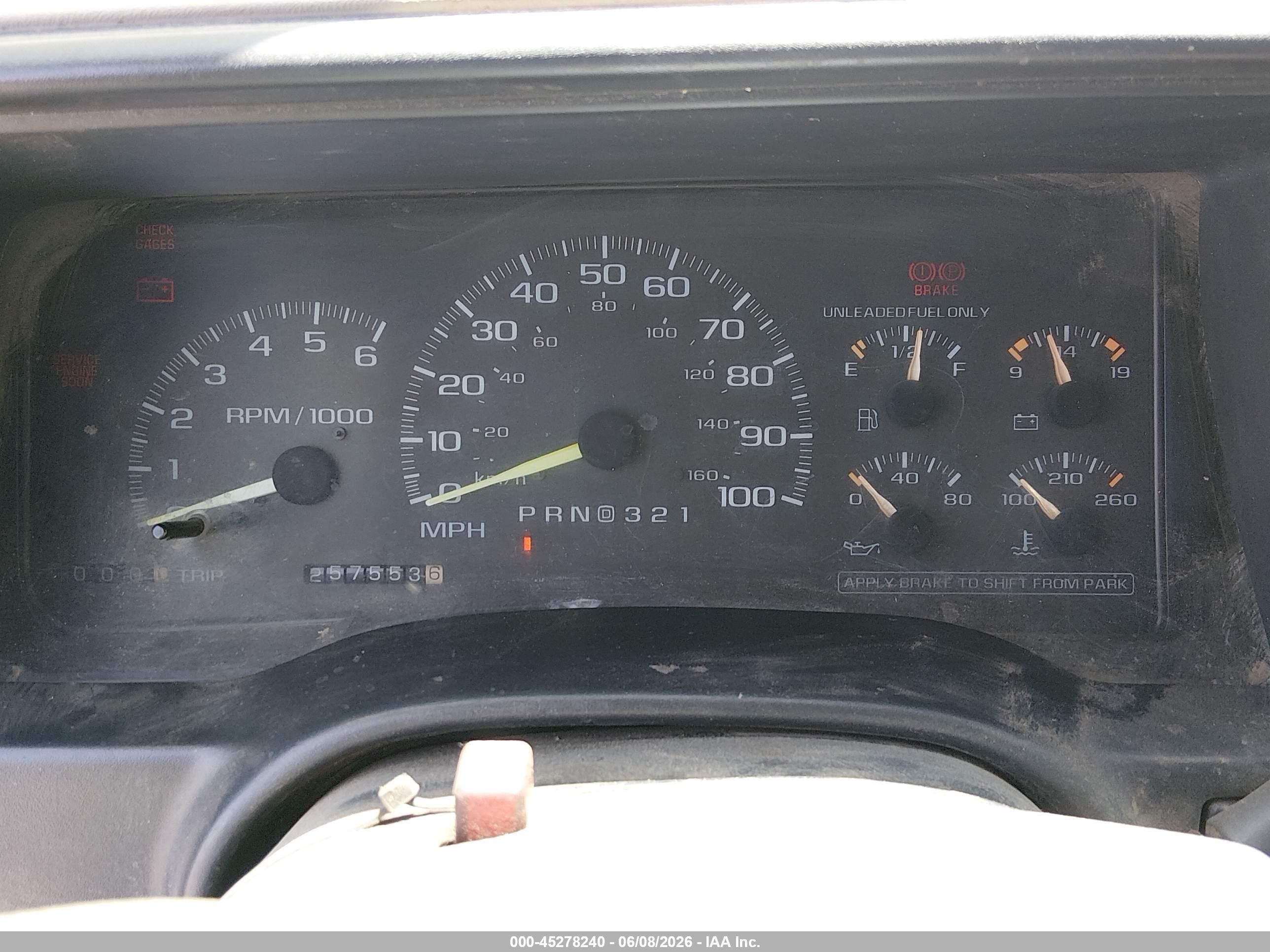 1997 Gmc Sierra 1500 Sl Wideside Brown vin: 1GTEC19RXVE511942