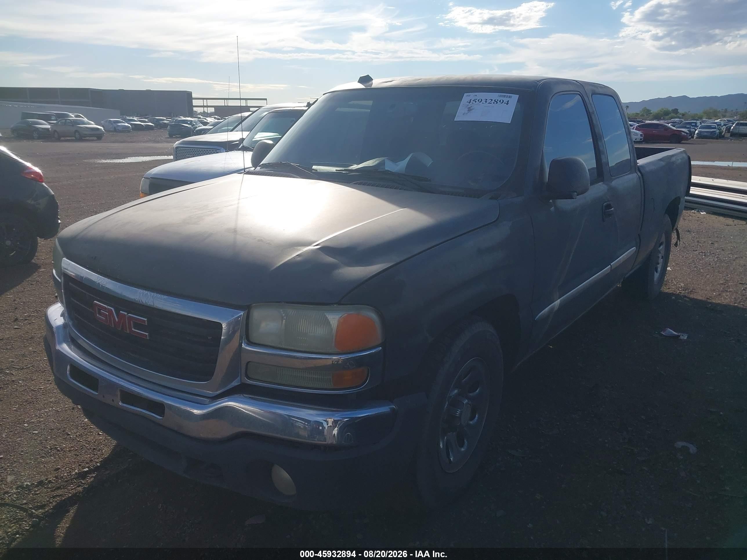 2005 Gmc Sierra 1500 Sle Blue vin: 1GTEC19T05Z124286